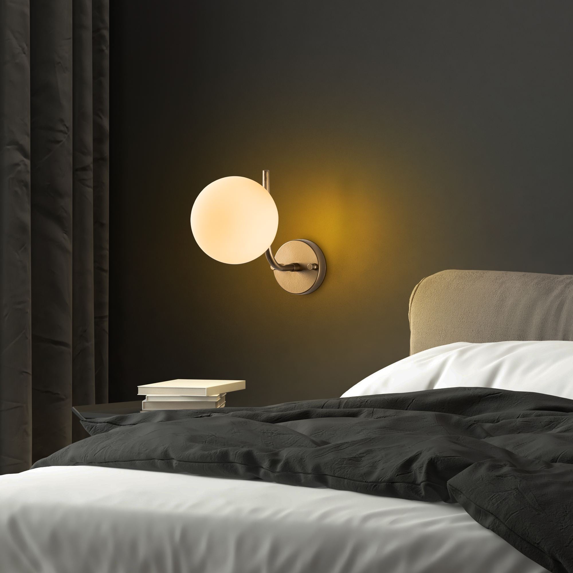 Candeeiro de Parede-Antler-Ouro