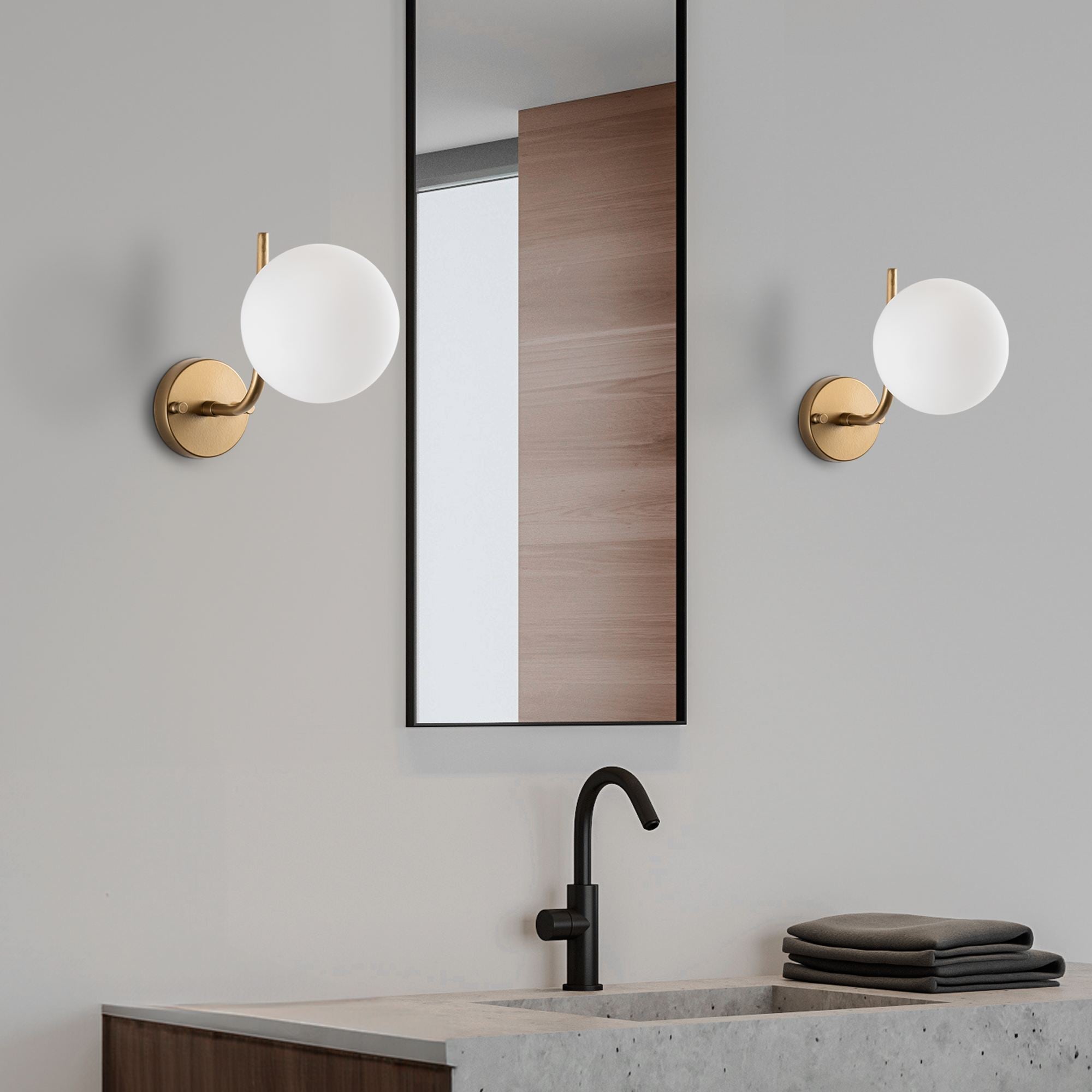 Candeeiro de Parede-Antler-Ouro