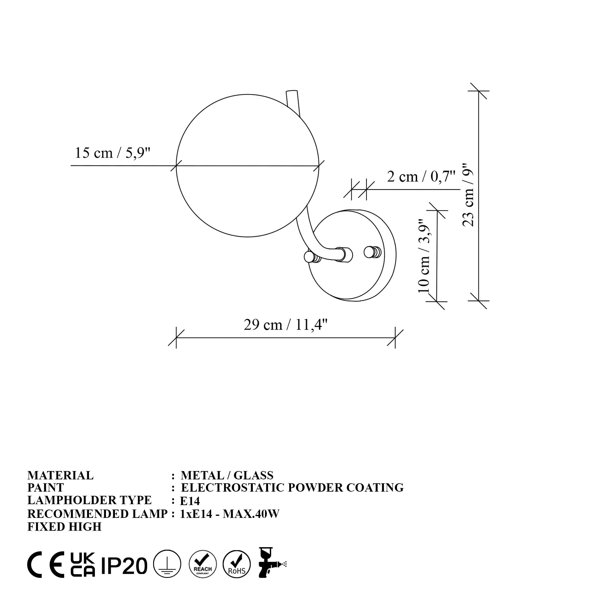 Candeeiro de Parede-Antler-Ouro