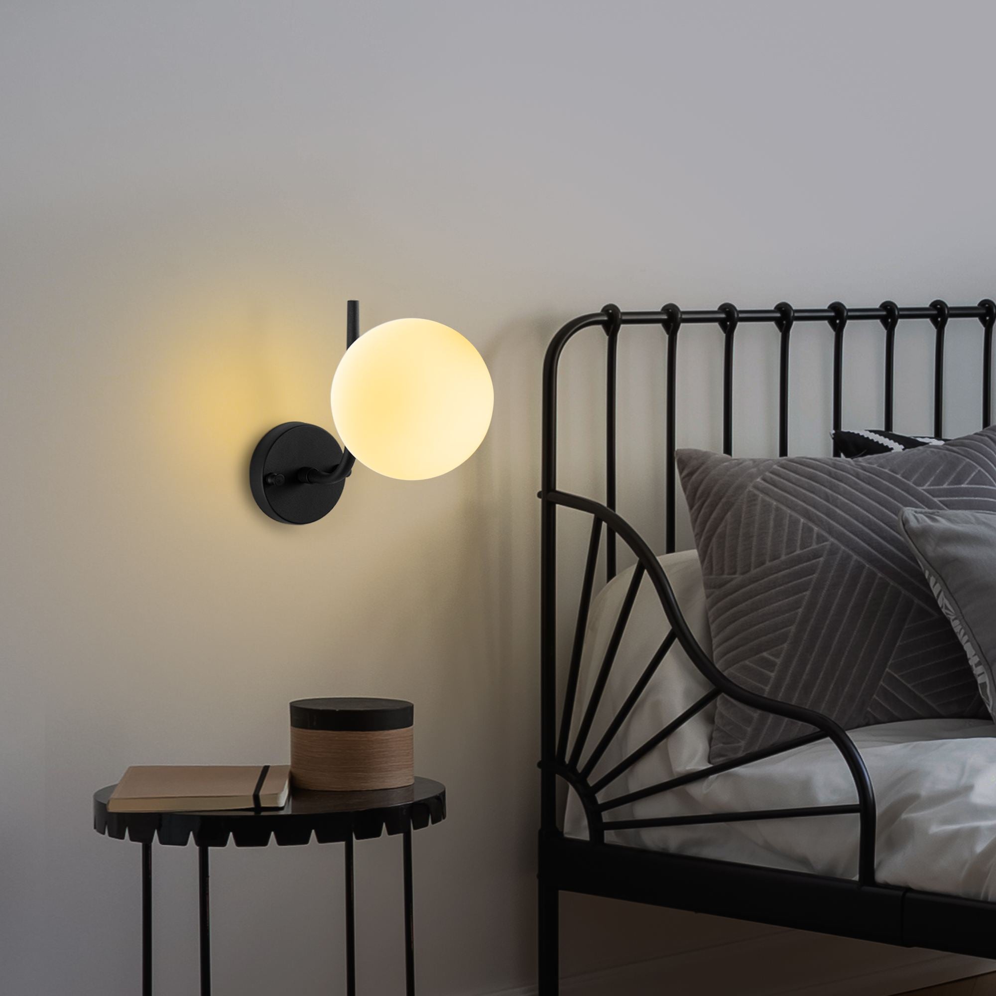 Candeeiro de Parede-Antler-Preto