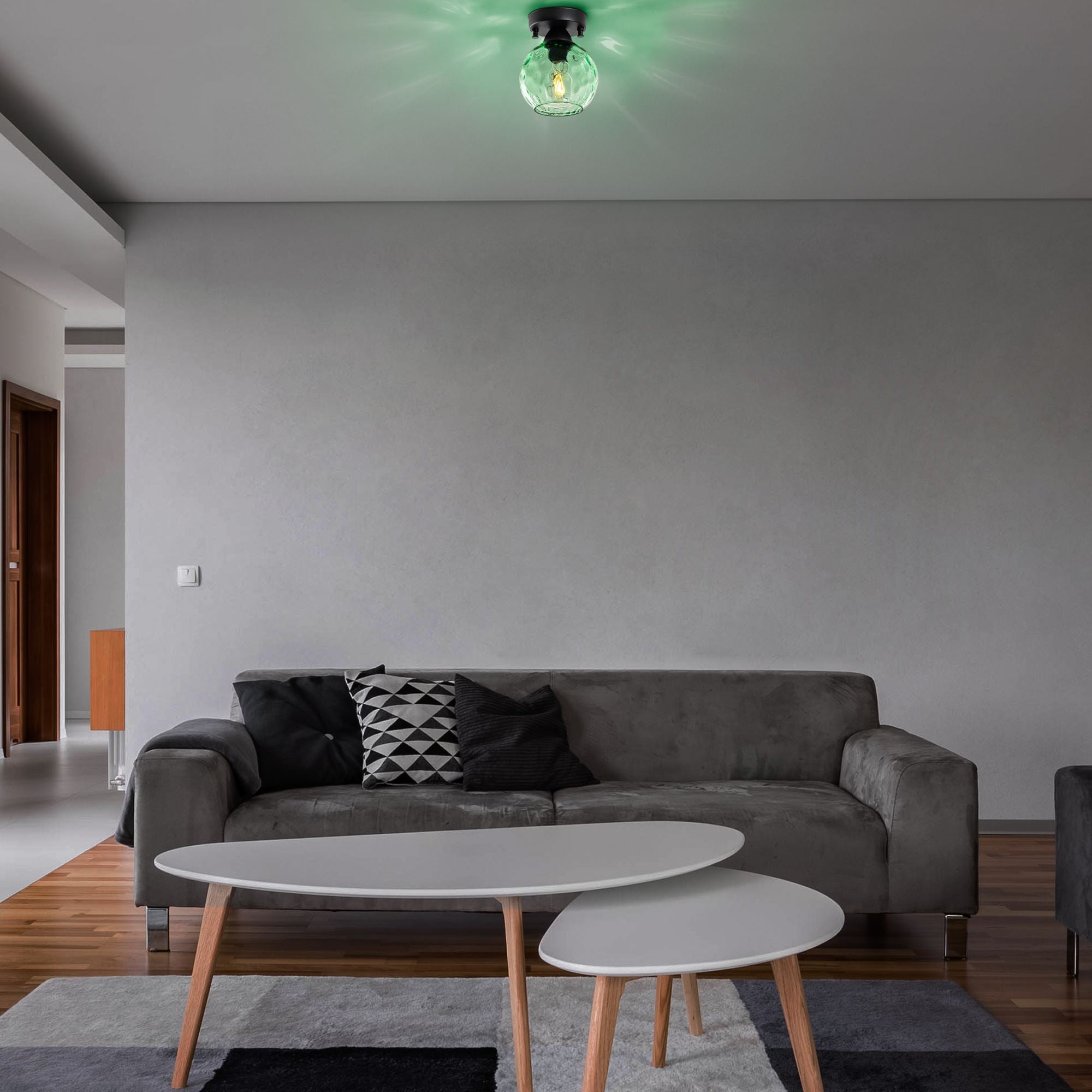 Candeeiro de Teto  - Benek - Menta
Preto