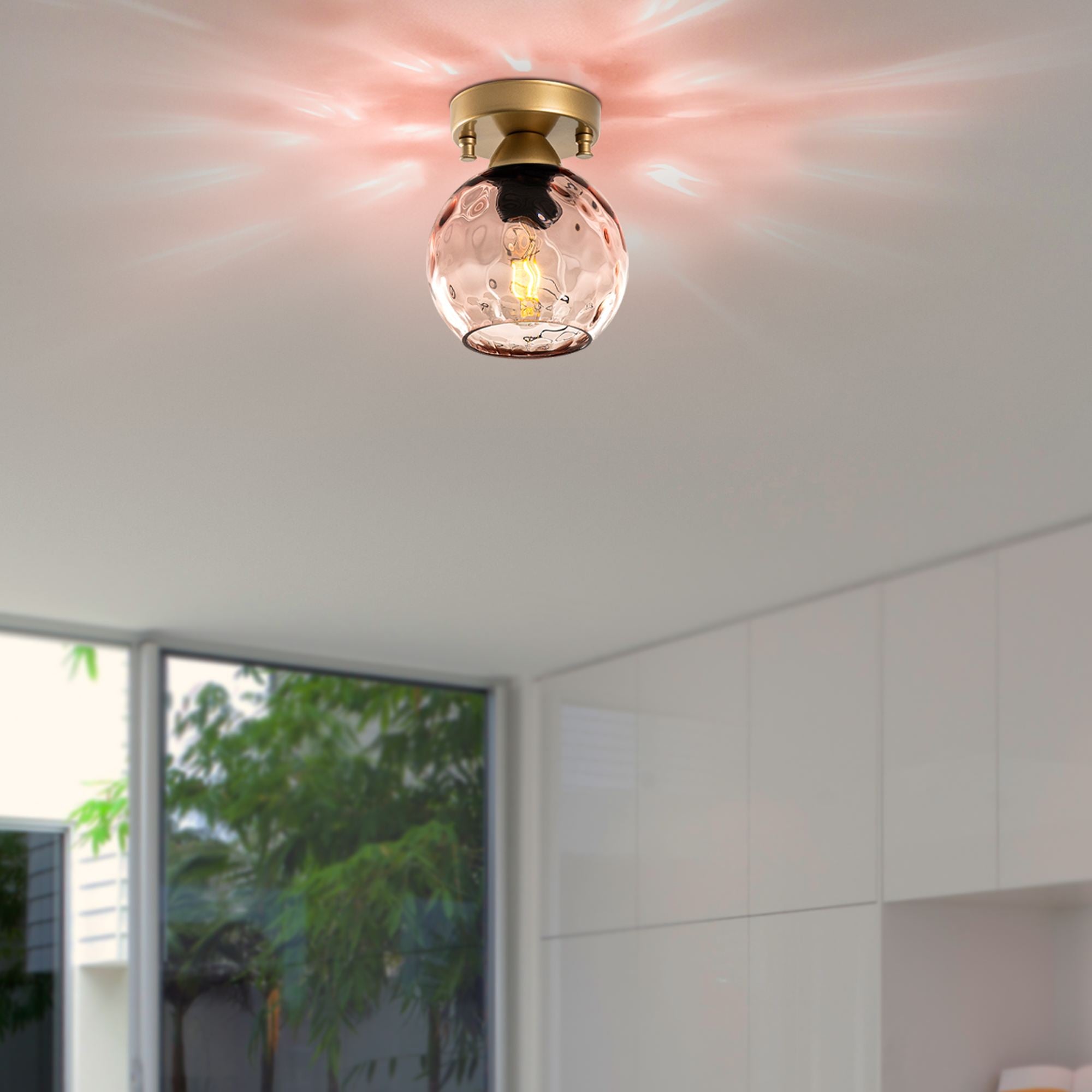 Candeeiro de Teto  - Benek - Rosa
Preto