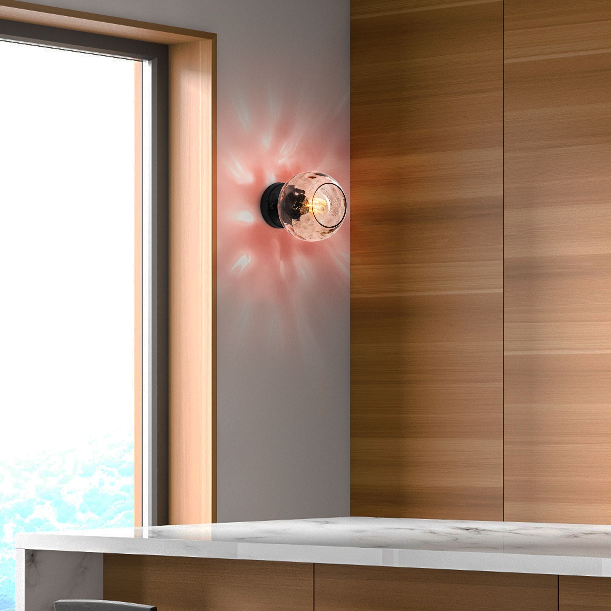 Candeeiro de Parede-Benek-Rosa
Preto