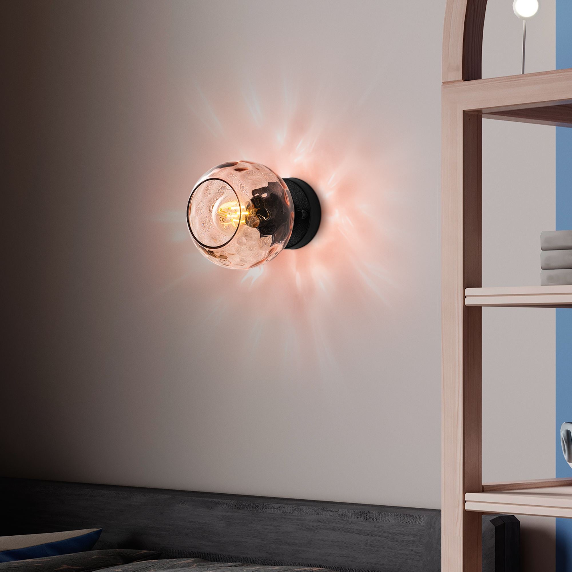 Candeeiro de Parede-Benek-Rosa
Preto