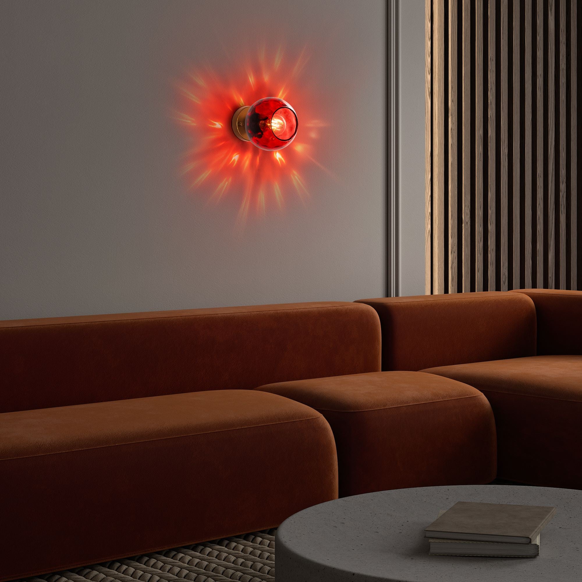 Candeeiro de Parede-Benek-Vermelho
Dourado