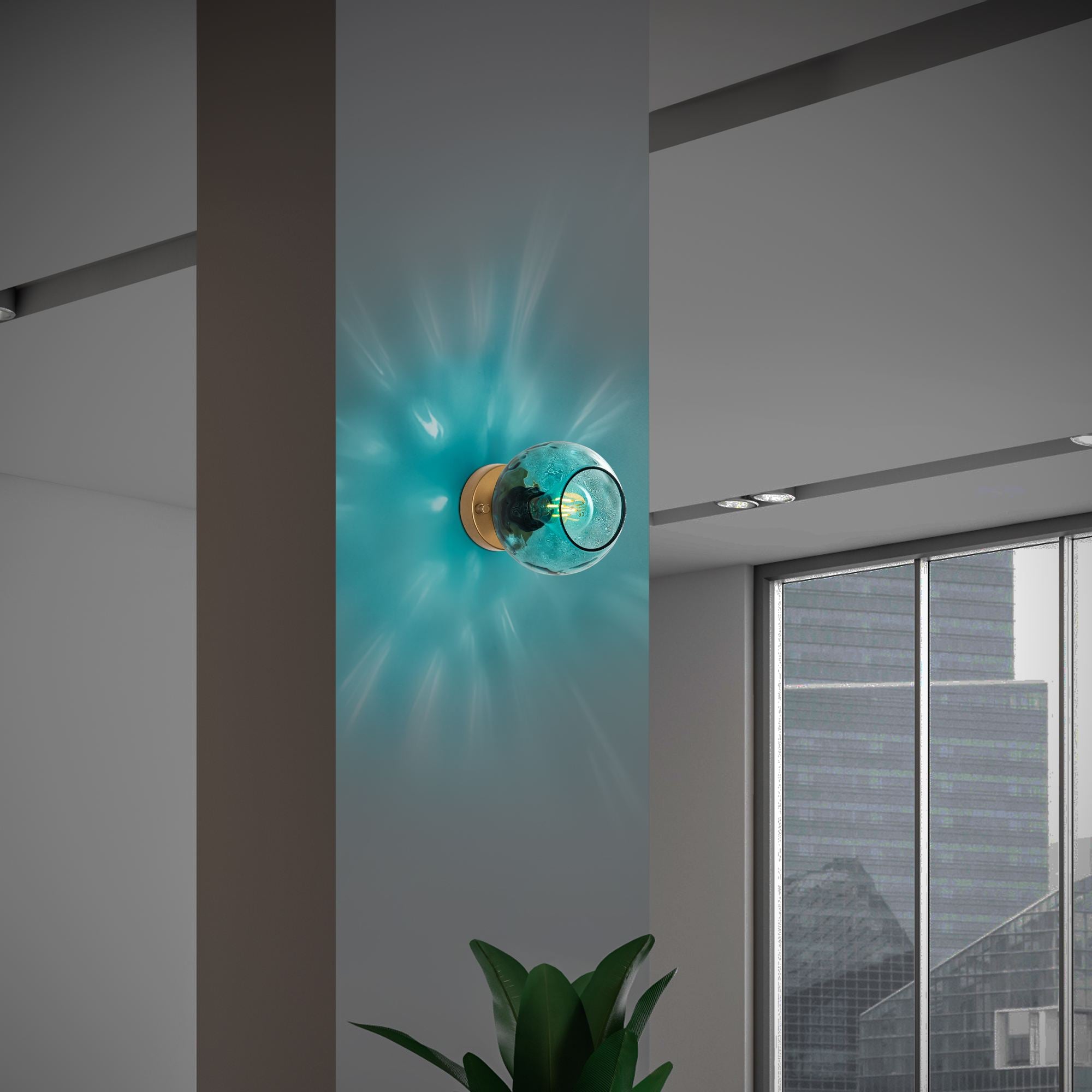 Candeeiro de Parede-Benek-Azul
Dourado