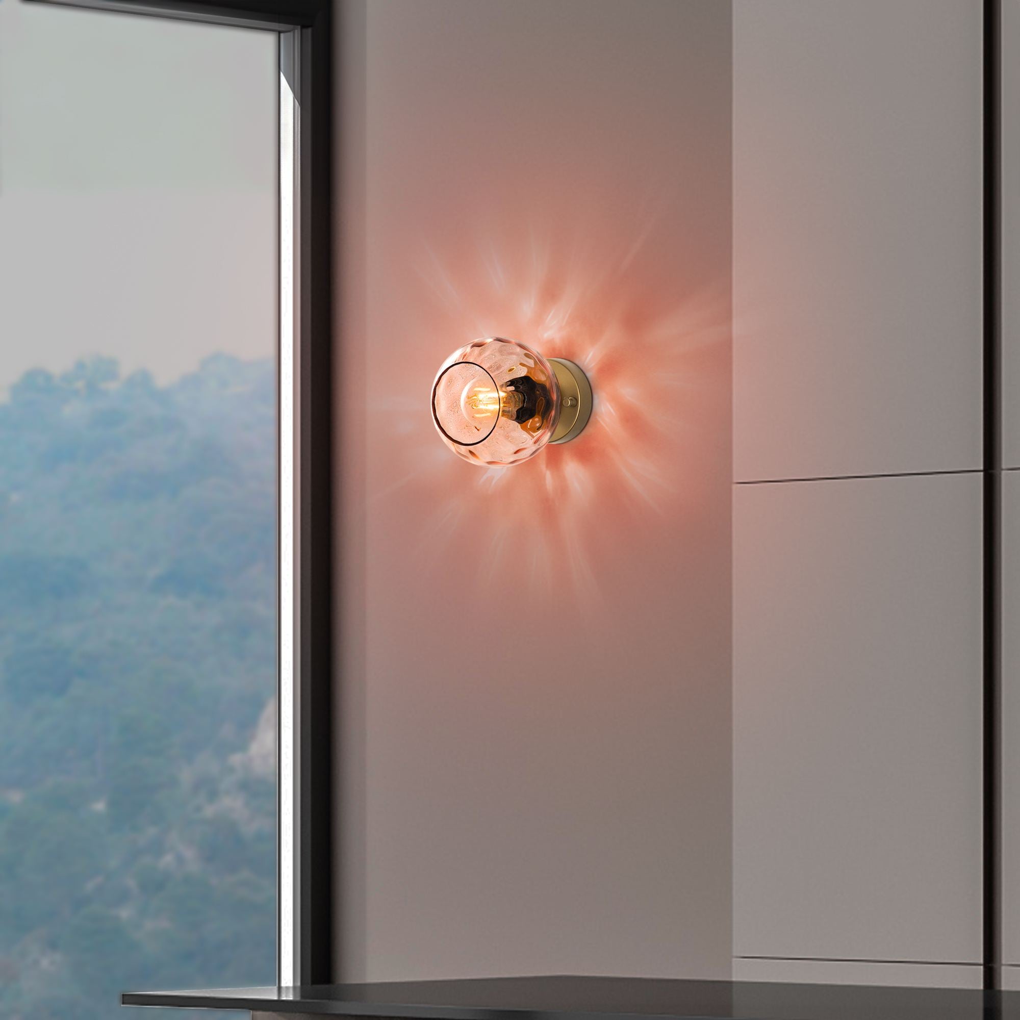 Candeeiro de Parede-Benek-Rosa
Ouro