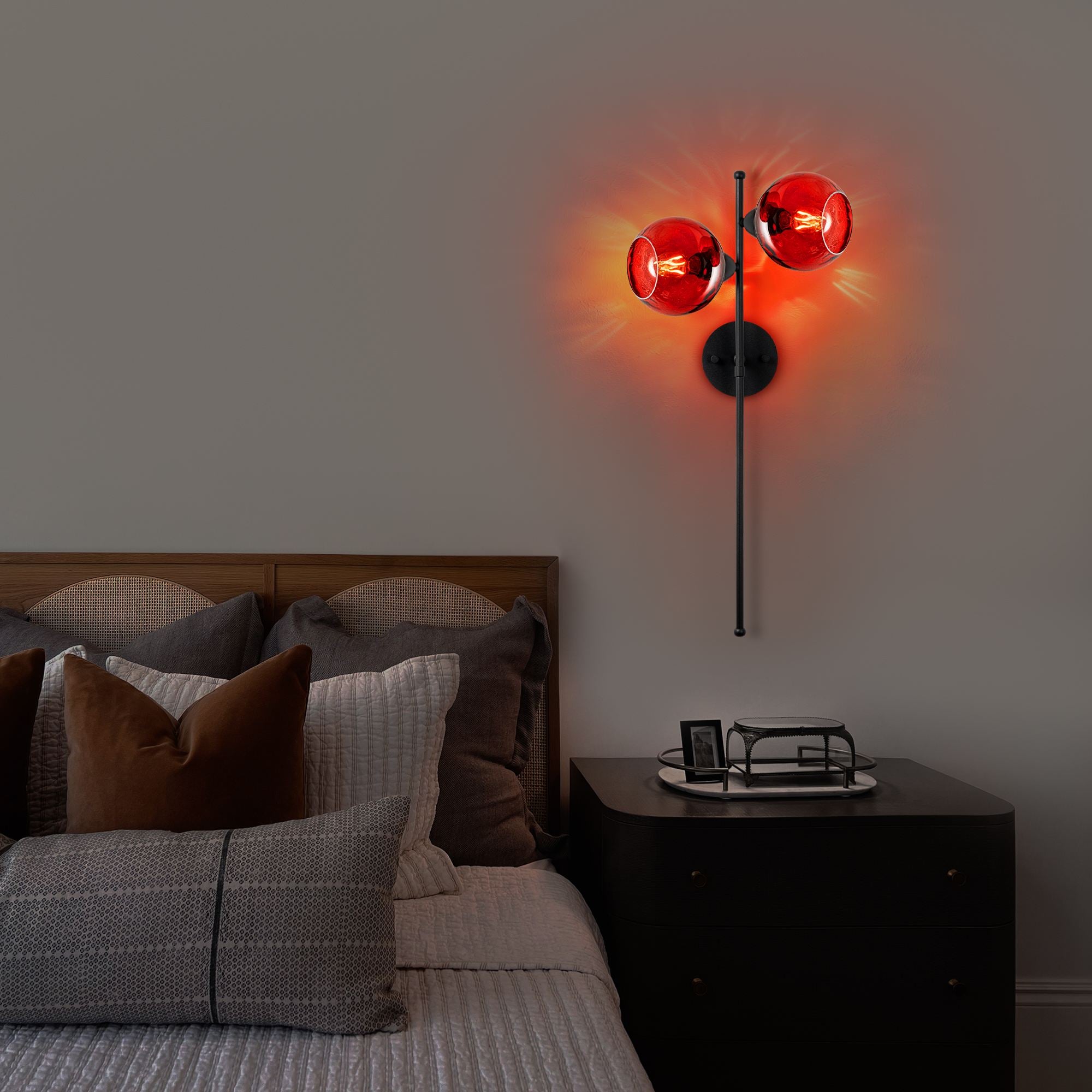 Candeeiro de Parede-Benek-Vermelho
Preto