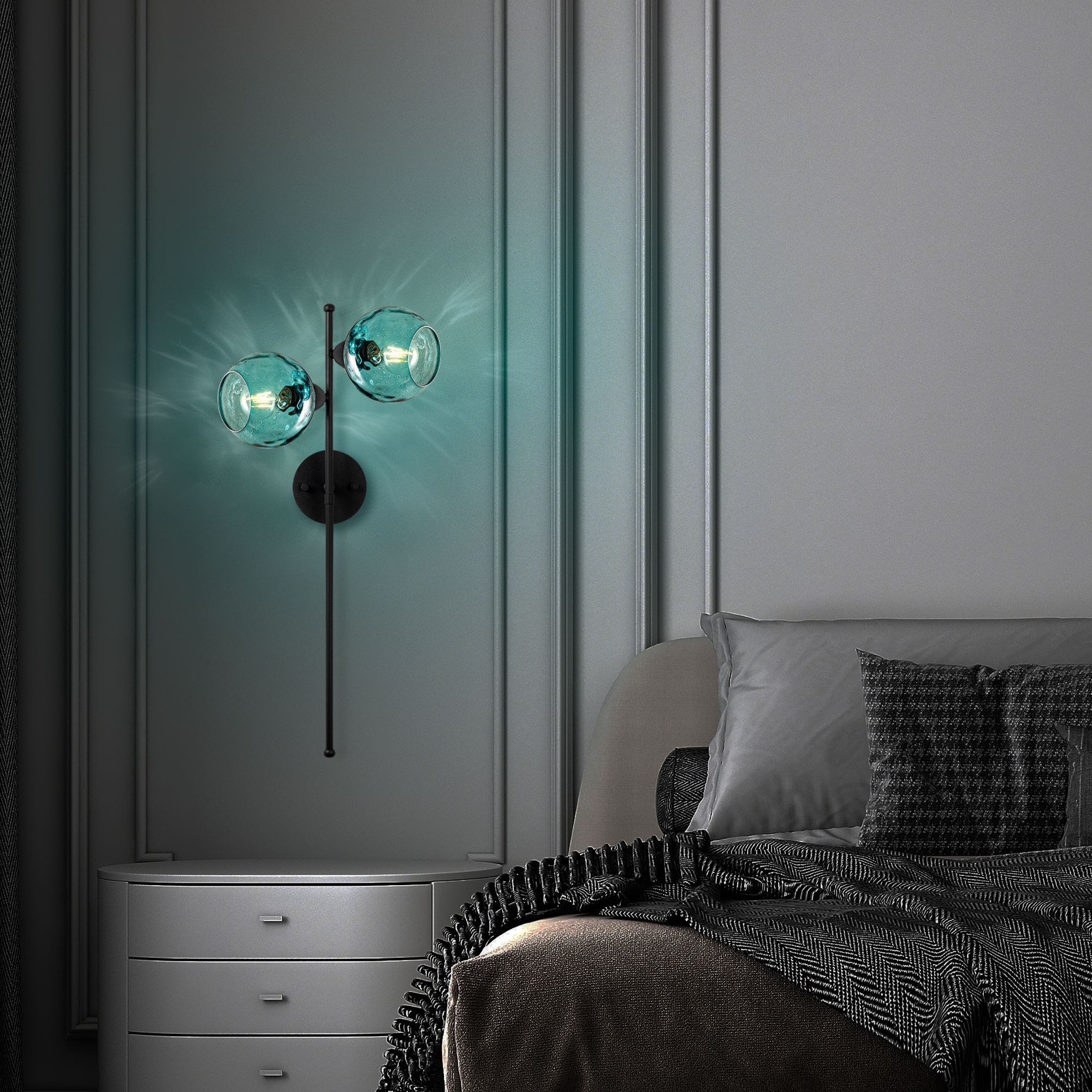 Candeeiro de Parede-Benek-Azul
Preto