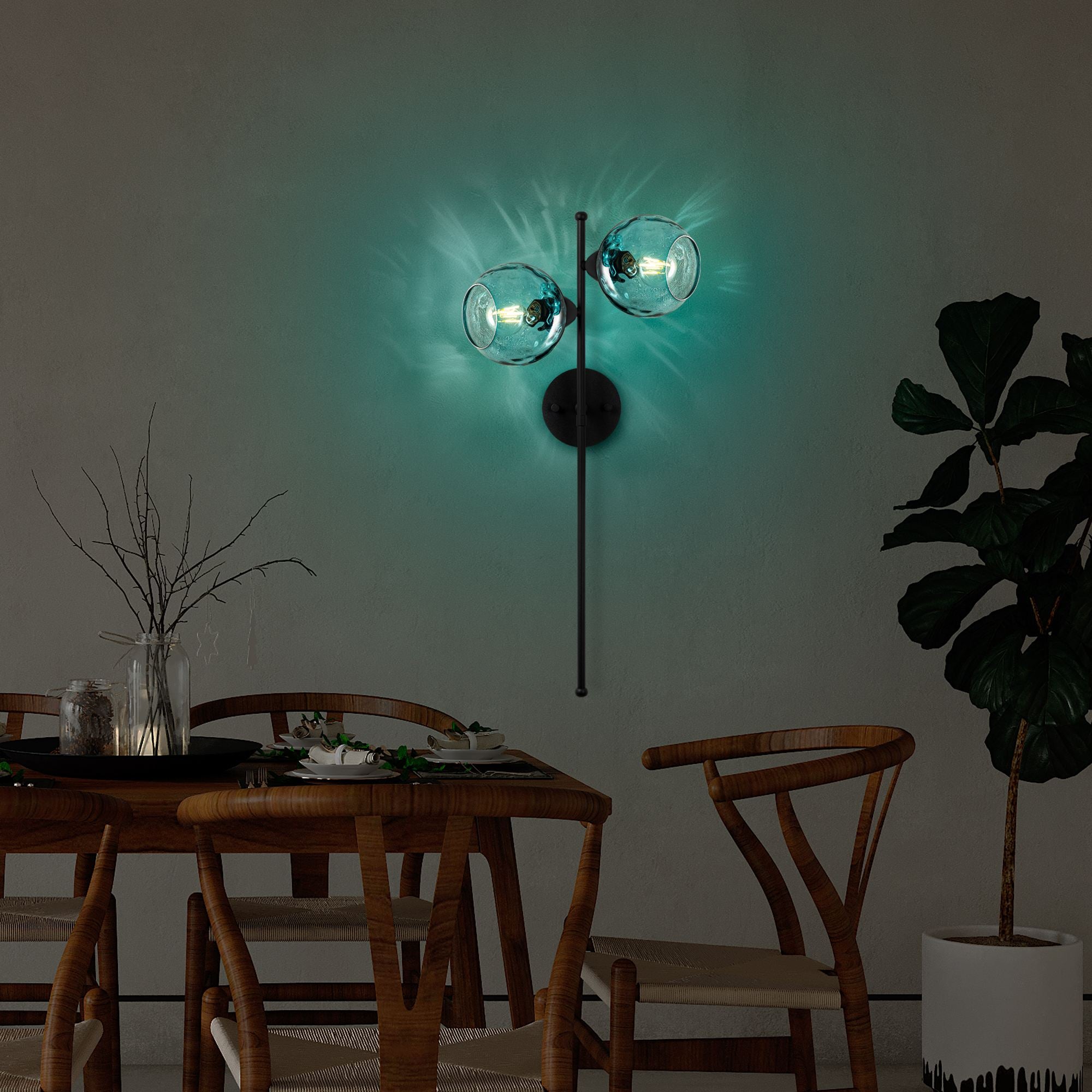 Candeeiro de Parede-Benek-Azul
Preto