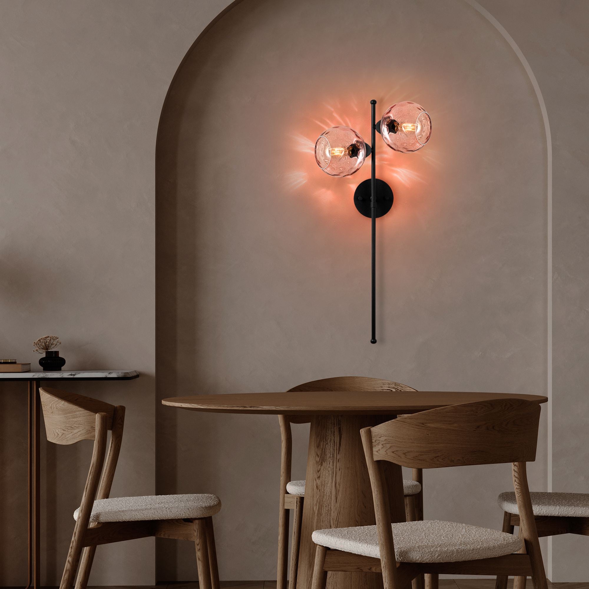 Candeeiro de Parede-Benek-Rosa
Preto