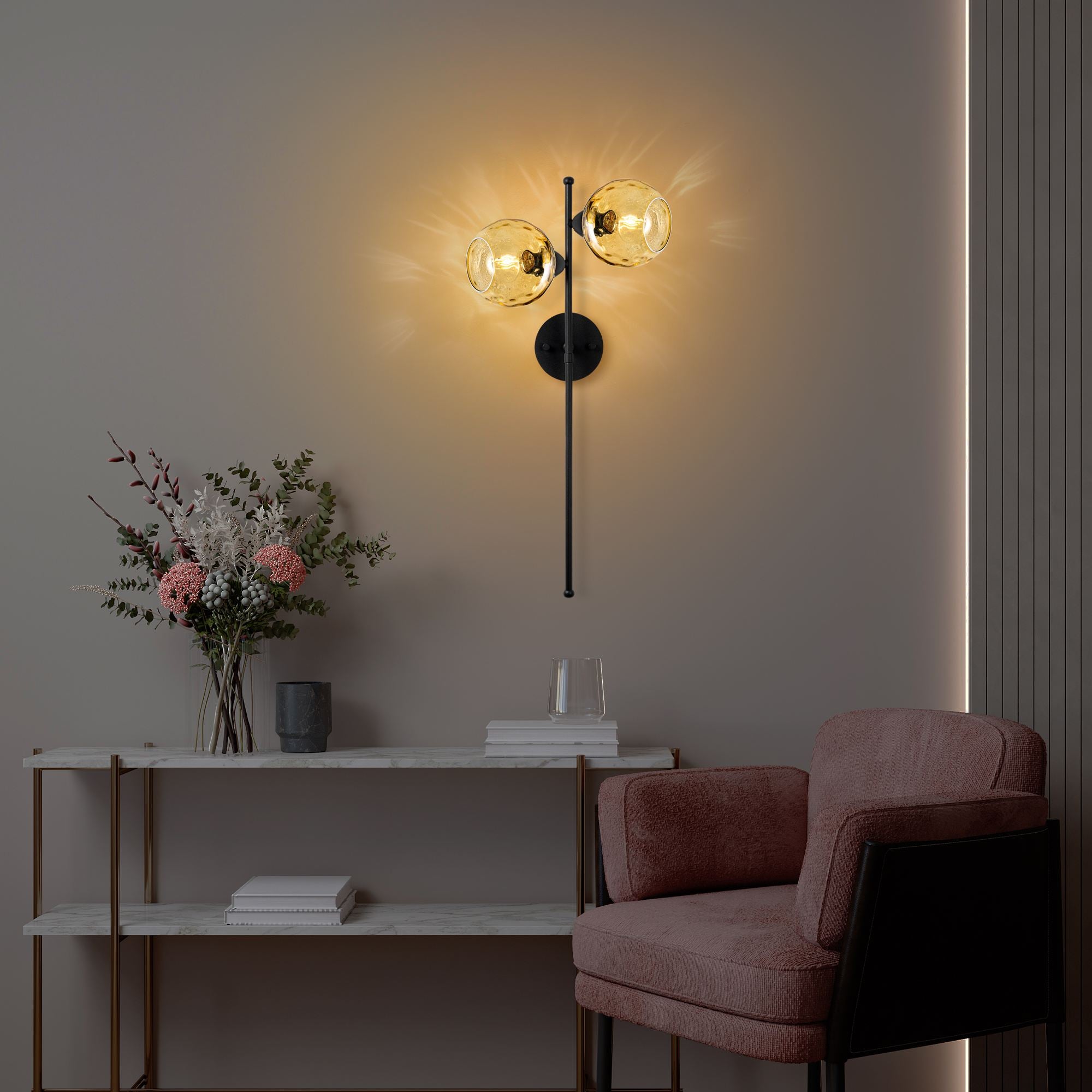 Candeeiro de Parede-Benek-Amarelo
Preto