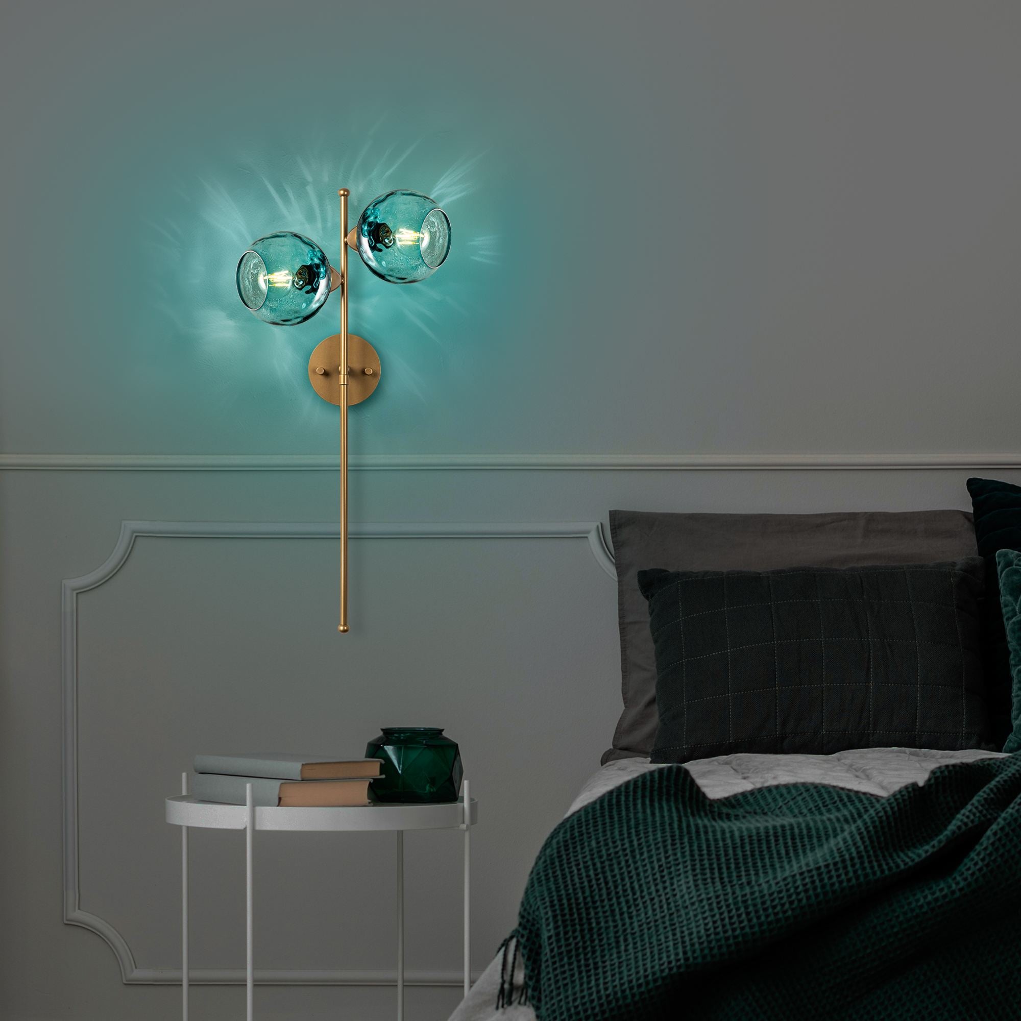 Candeeiro de Parede-Benek-Azul
Dourado