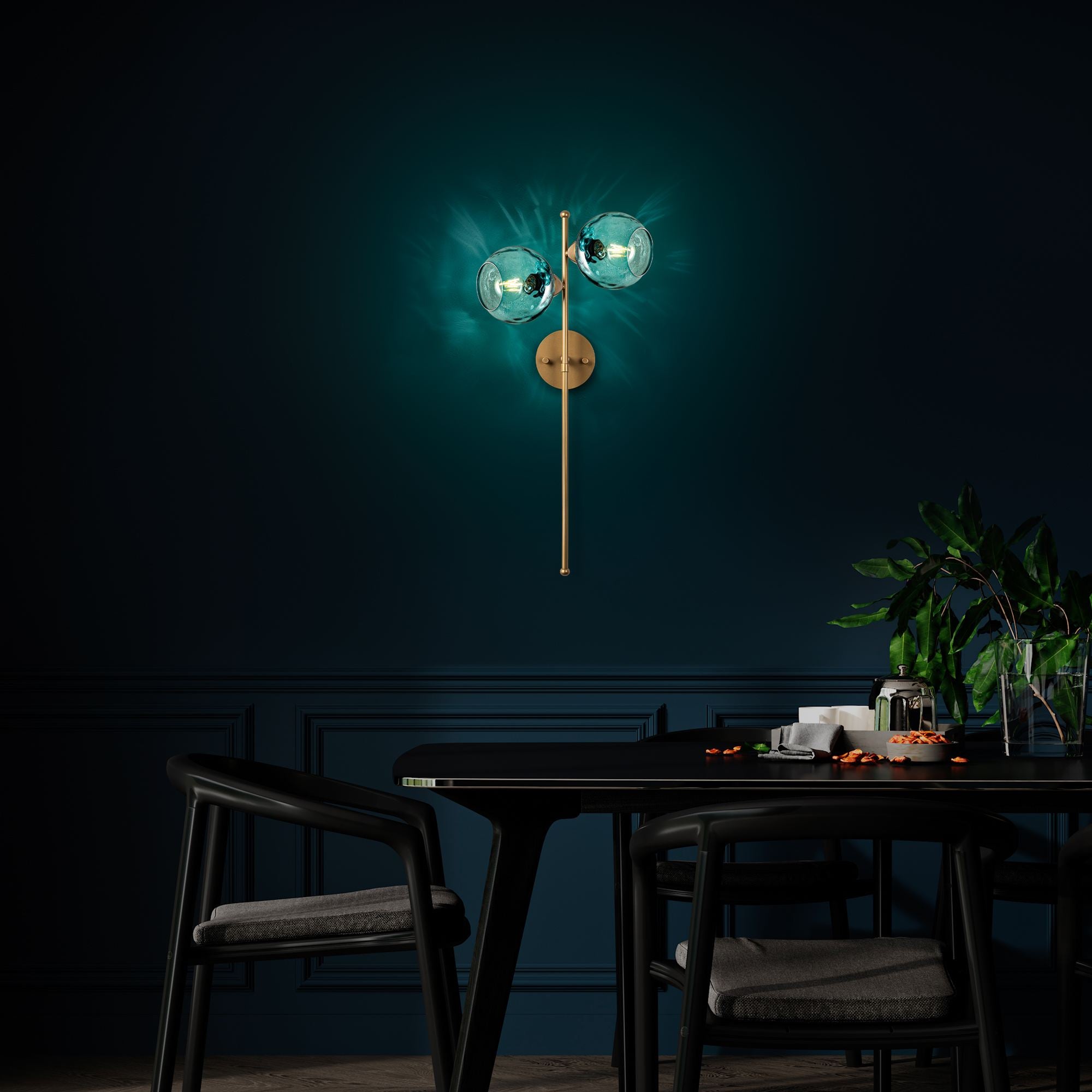 Candeeiro de Parede-Benek-Azul
Dourado