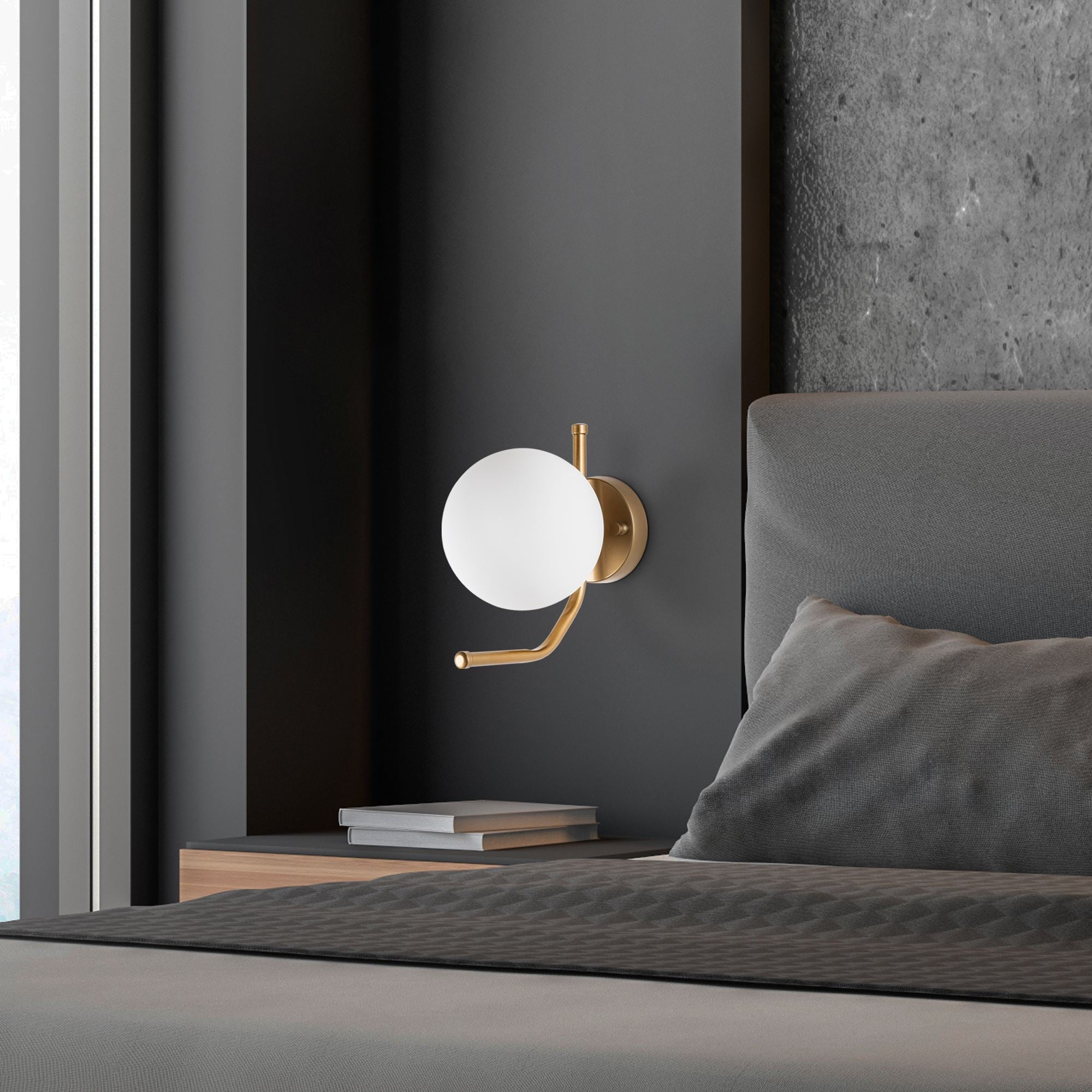 Candeeiro de Parede-Faruk-Dourado
Branco