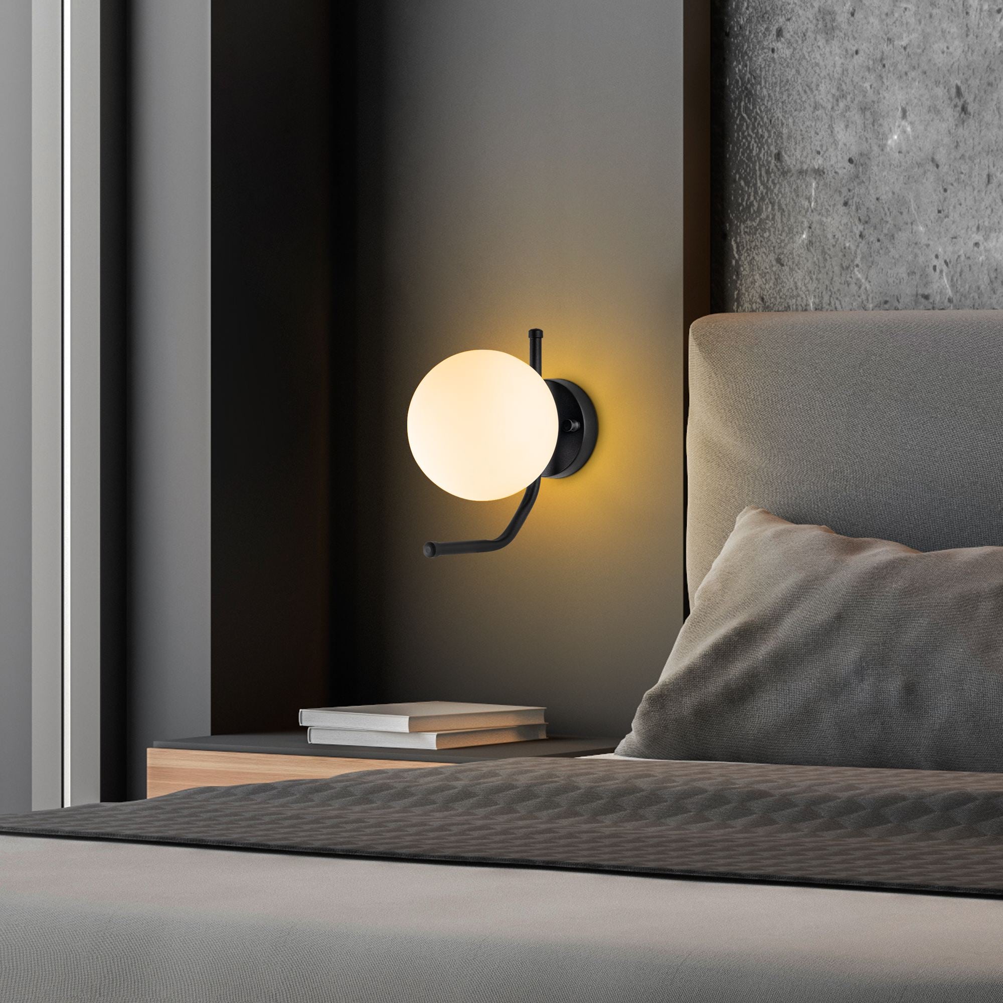 Candeeiro de Parede-Faruk-Preto