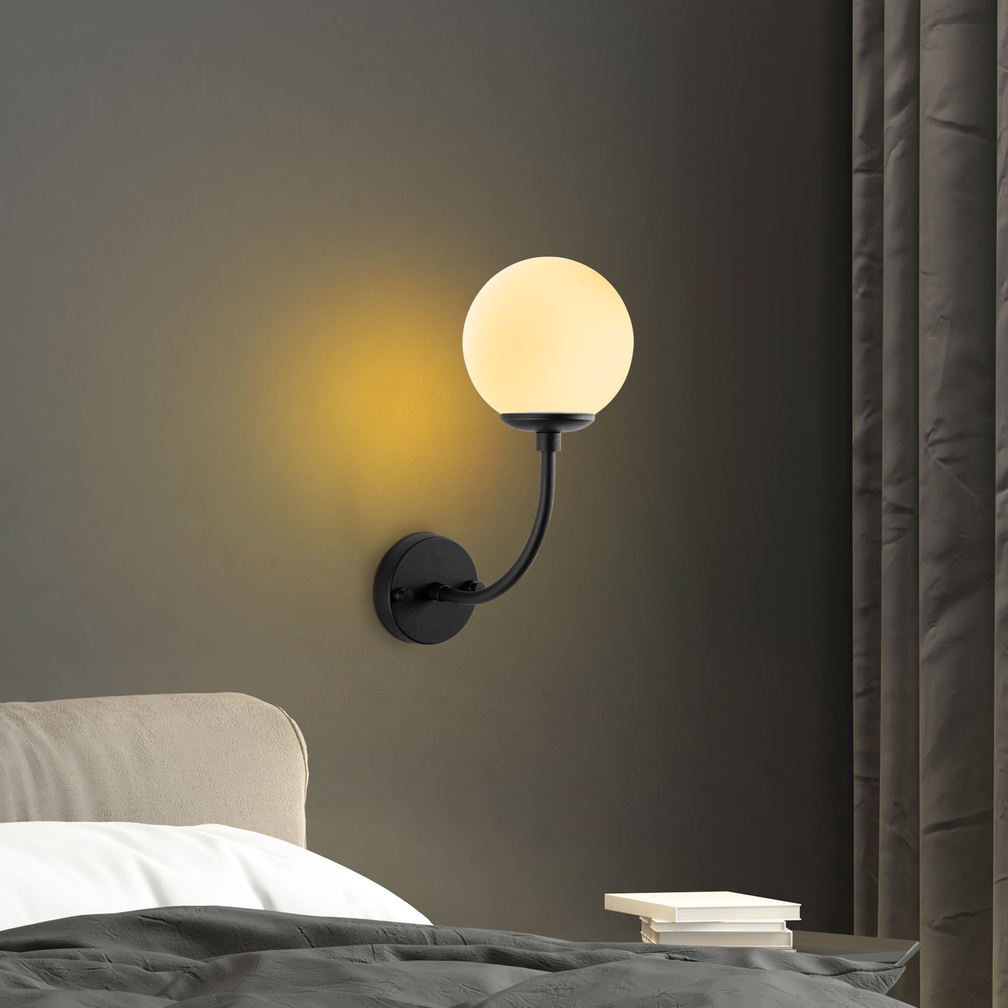 Candeeiro de Parede-Sferıs-Preto