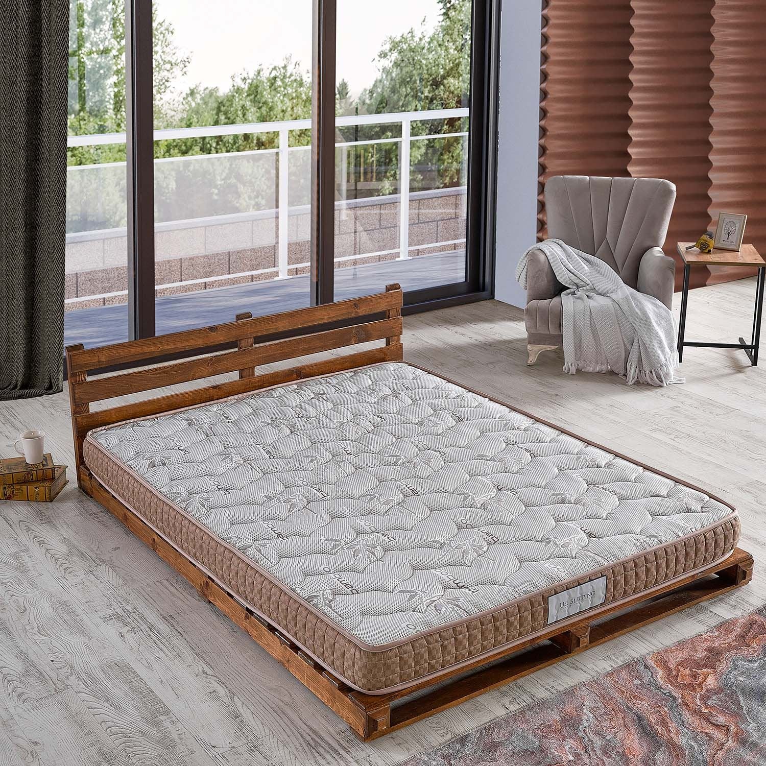 Colchão-Bamboo Sleep-Castanho Claro