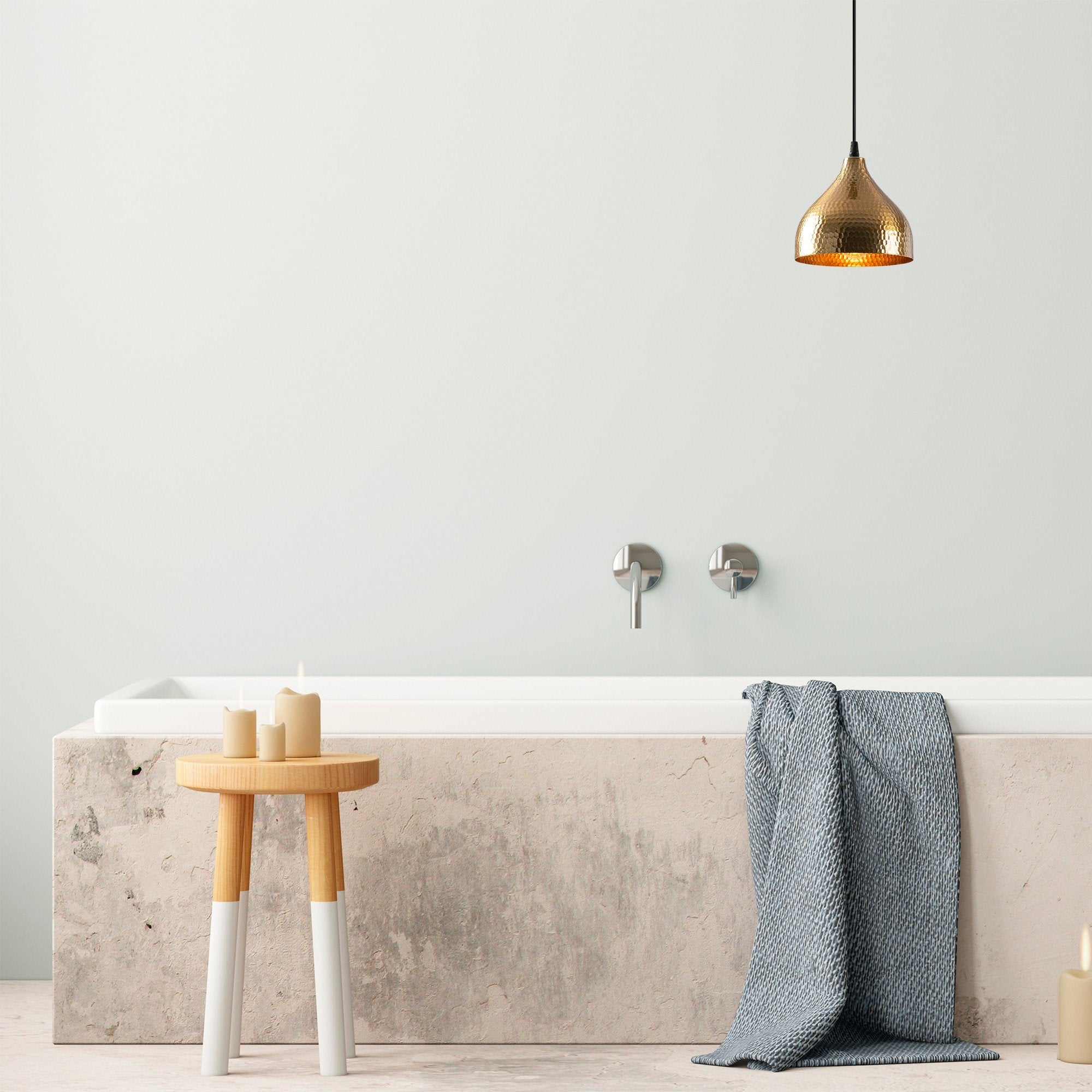 Candeeiro de Teto Vintage de Metal – 18 x 18 cm – Altura 114 cm