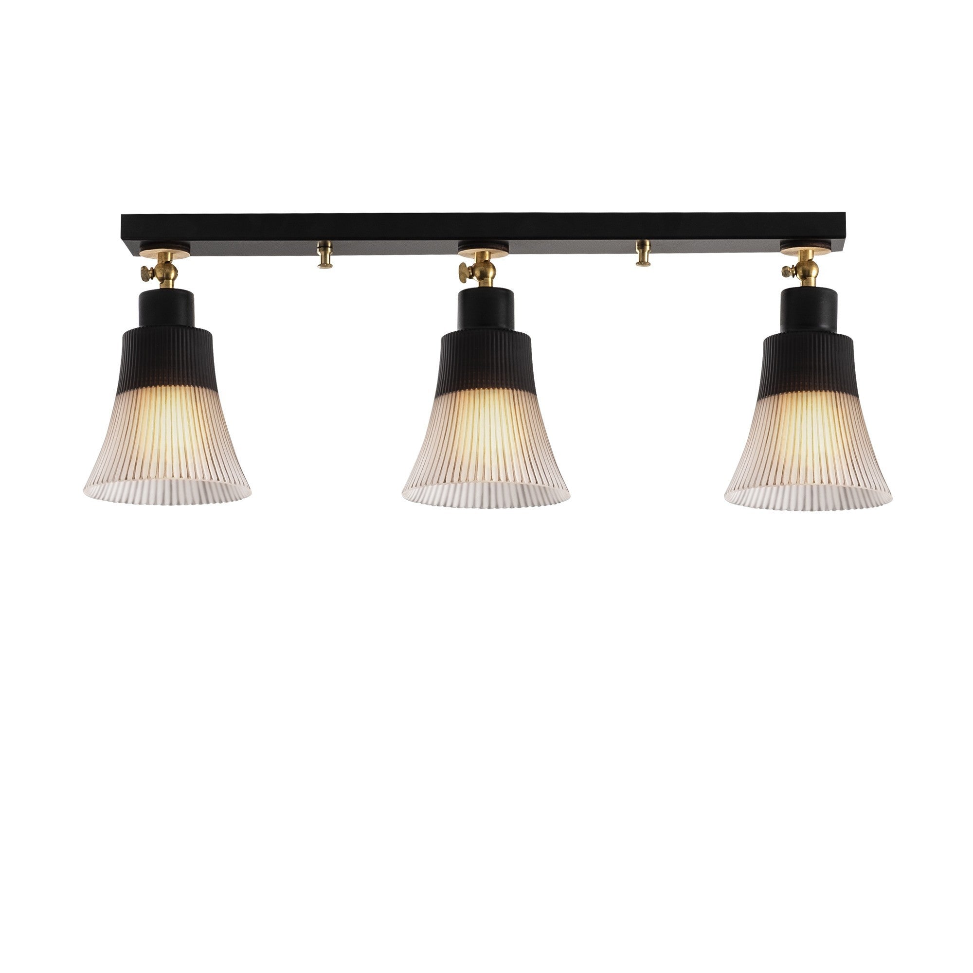 Candeeiro de Teto Escandinavo, Corpo em Metal Preto, Base de Madeira, 62 cm de Diâmetro, 22 cm de Altura | 3 Soquetes E27, Design Elegante para Espaços Modernos