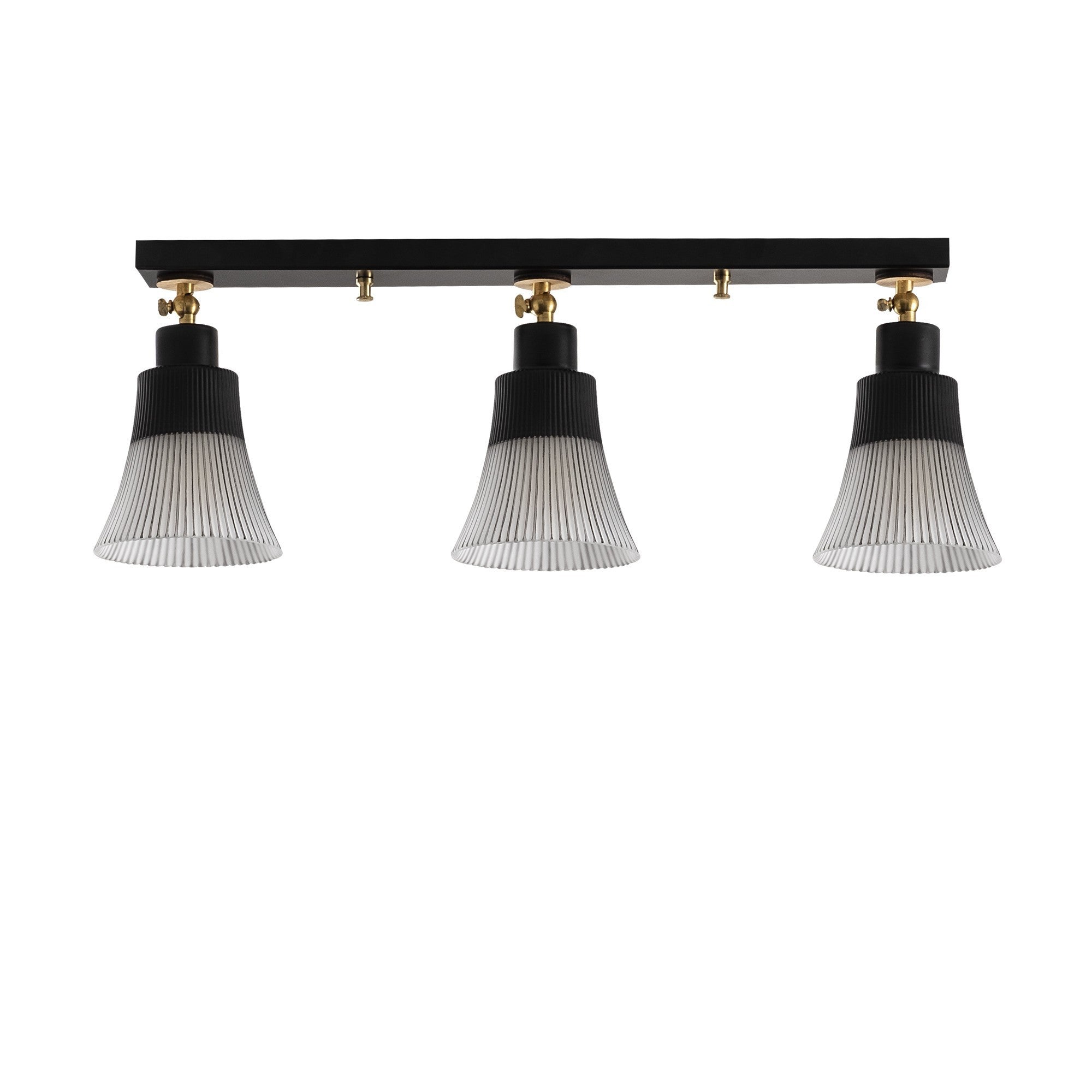Candeeiro de Teto Escandinavo, Corpo em Metal Preto, Base de Madeira, 62 cm de Diâmetro, 22 cm de Altura | 3 Soquetes E27, Design Elegante para Espaços Modernos