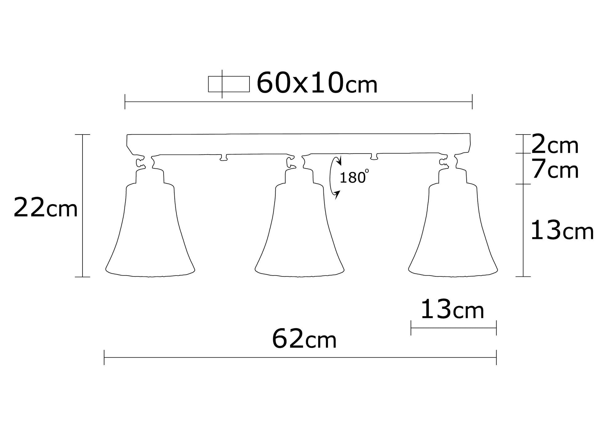 Candeeiro de Teto elegante de ouro, corpo de metal e base de madeira, 62 cm de diâmetro, 22 cm de altura | 3 soquetes E27, design escandinavo moderno para espaços glamorosos