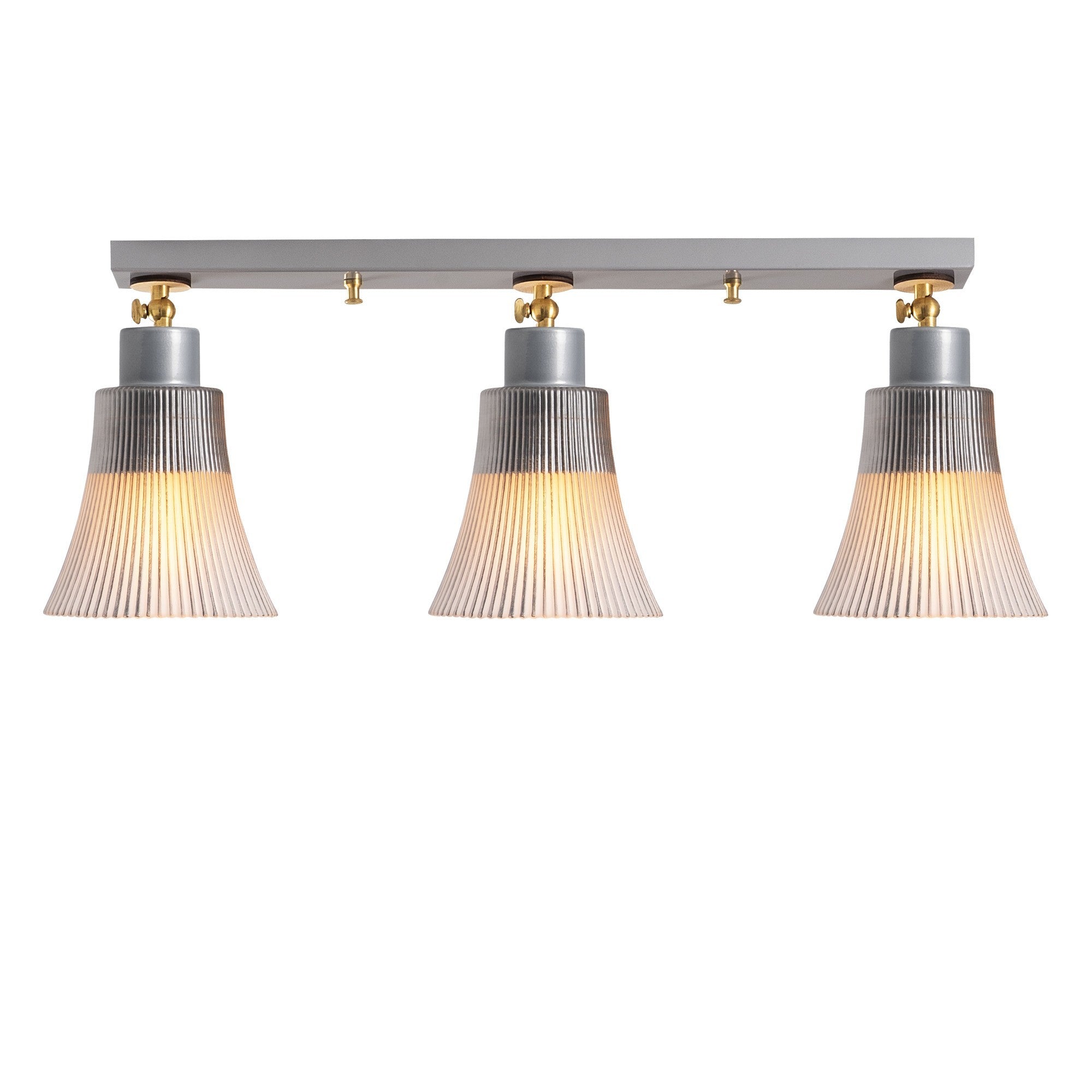 Candeeiro de Teto Escandinavo, Corpo de Metal com Tampa de Vidro e Base de Madeira, 62 cm de Diâmetro, 22 cm de Altura | Design Elegante em Prata para Espaços Modernos, IP20