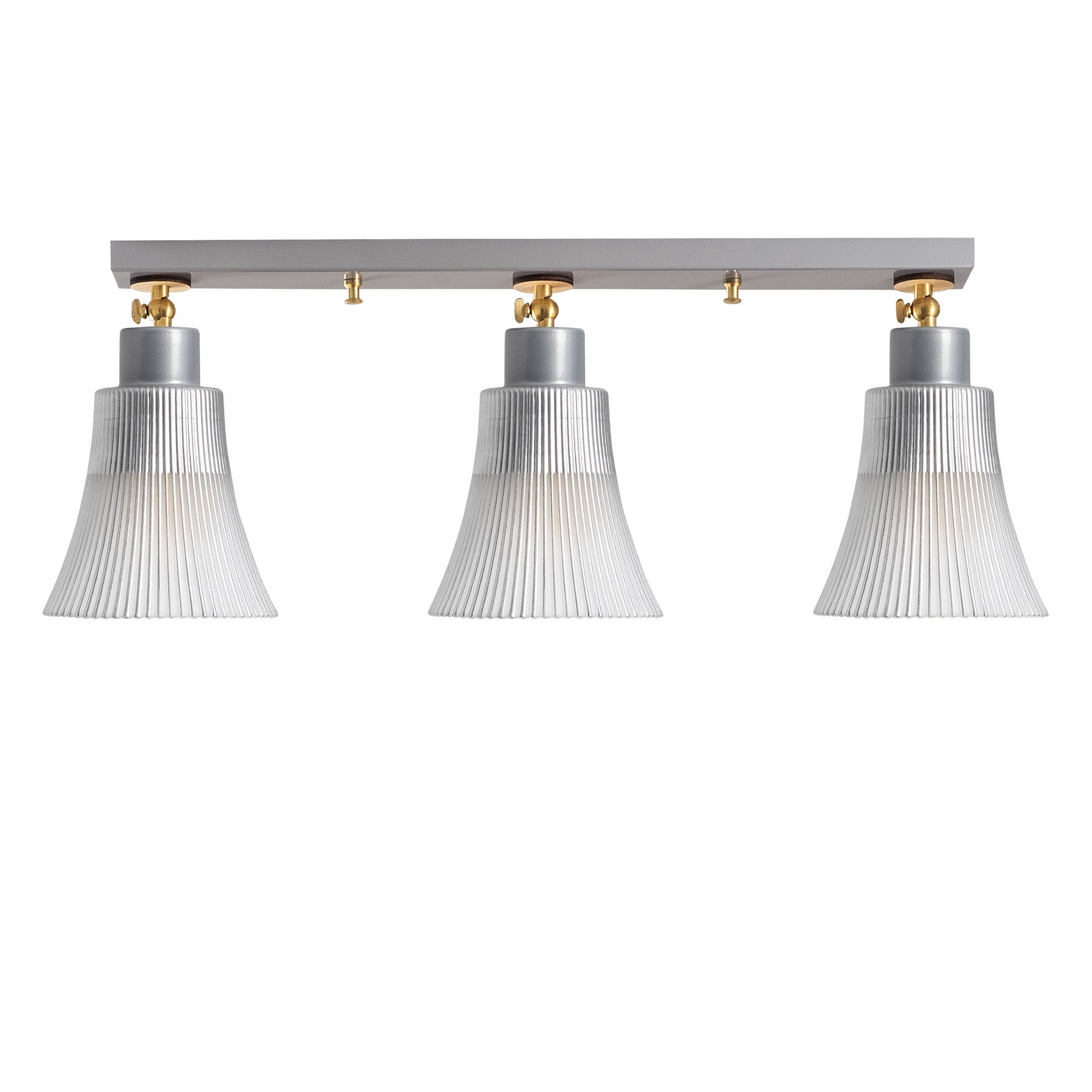 Candeeiro de Teto Escandinavo, Corpo de Metal com Tampa de Vidro e Base de Madeira, 62 cm de Diâmetro, 22 cm de Altura | Design Elegante em Prata para Espaços Modernos, IP20