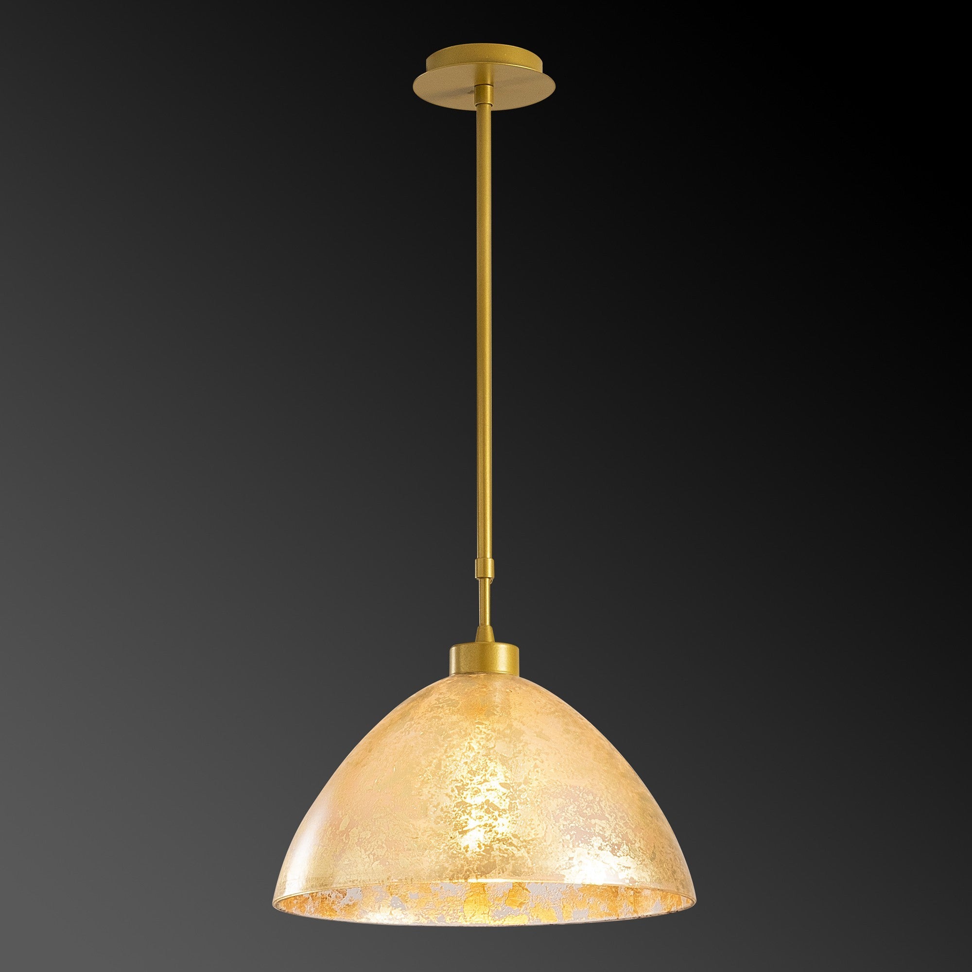 Candeeiro de Teto Dourado Elegante, Corpo em Metal, 34 cm de Diâmetro, 85 cm de Altura | Soquete E27, IP20 | Design Glamour Moderno para Decoração de Casa com Estilo