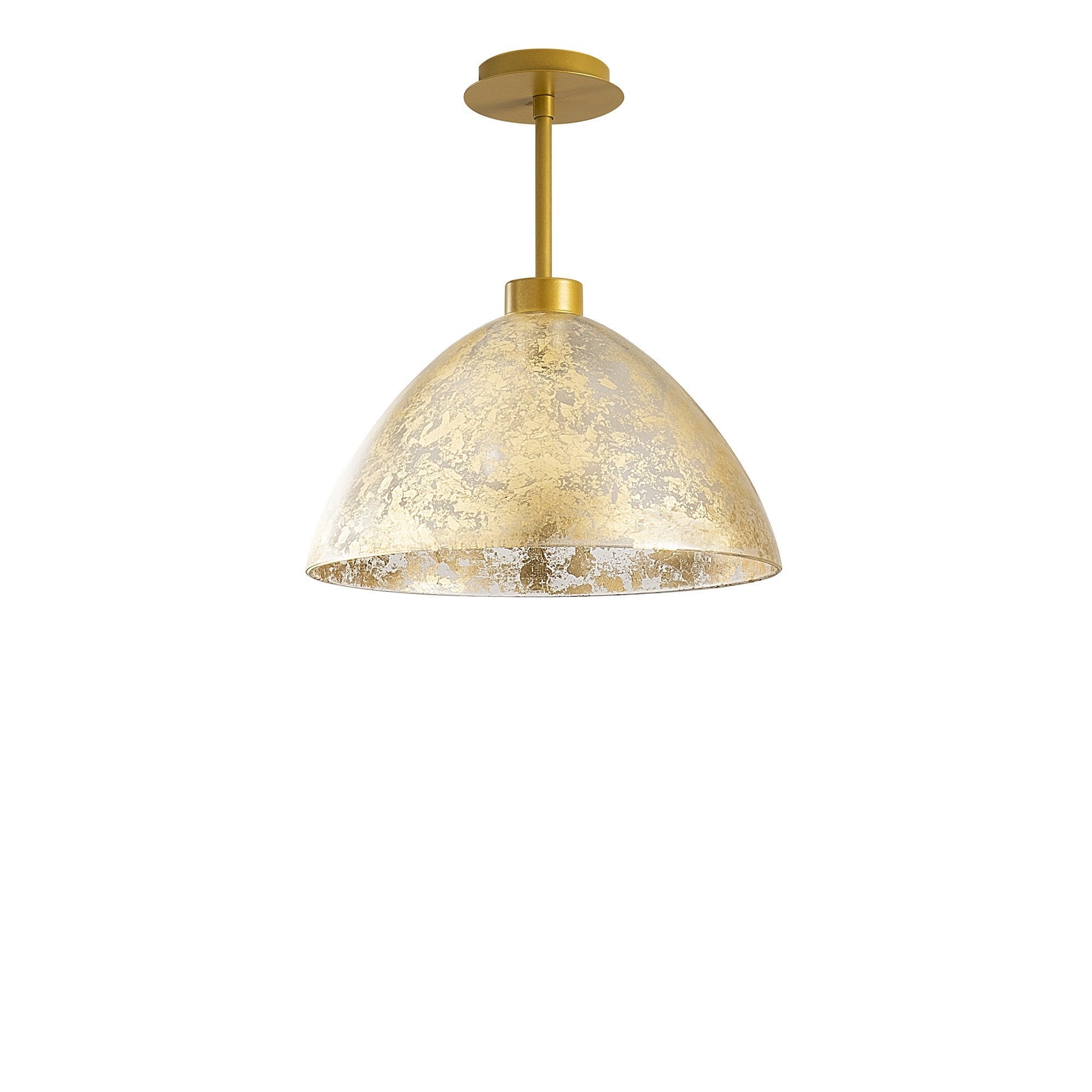 Candeeiro de Teto moderno dourado, corpo de metal, 34 cm de diâmetro, 37 cm de altura | Soquete E27, IP20 | Design glamoroso para decoração moderna e do sudoeste americano