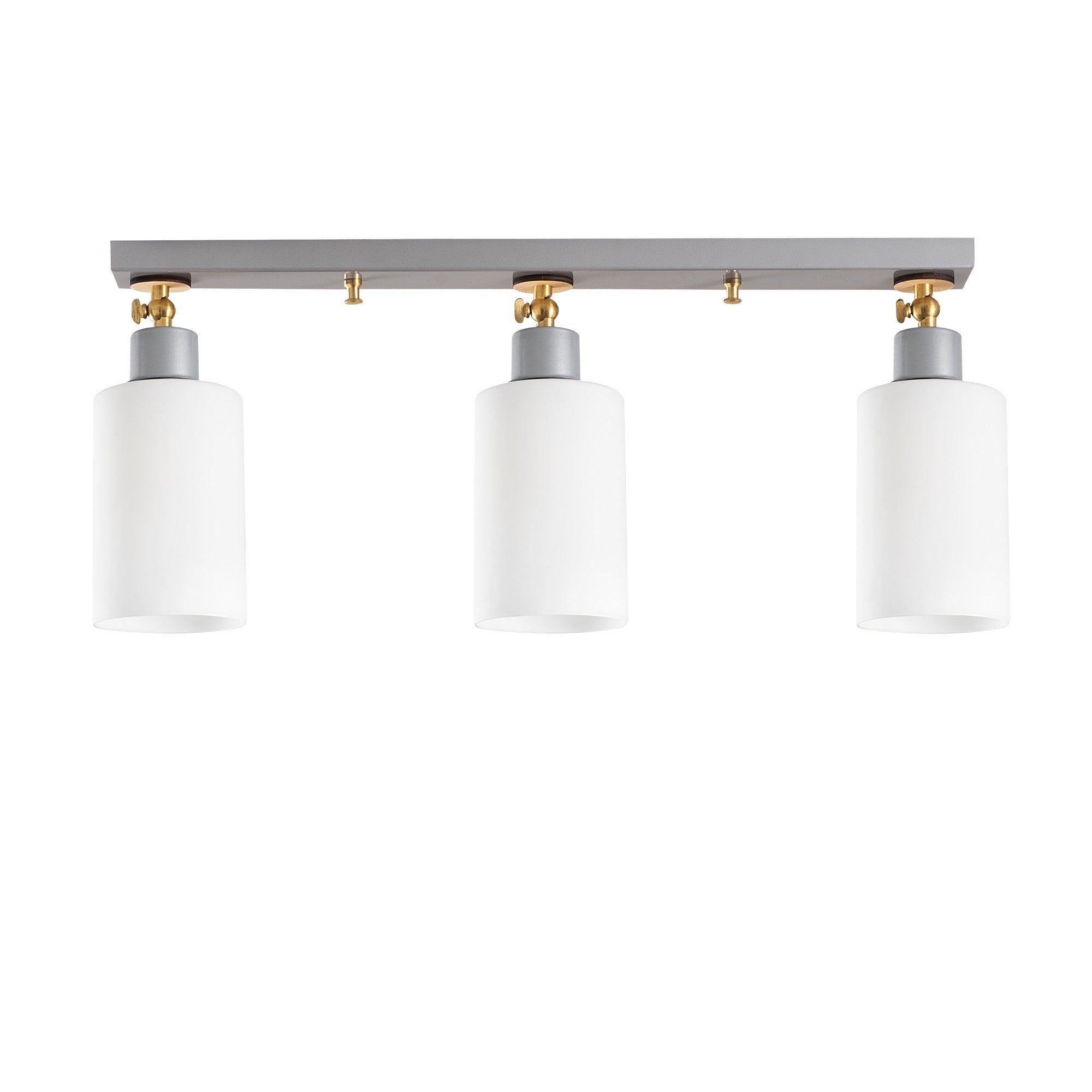 Candeeiro de Teto escandinavo elegante, corpo de metal, acabamento prateado, 64 cm de diâmetro, 25 cm de altura | 3 soquetes E27, iluminação elegante para espaços modernos