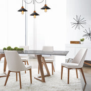 Candeeiro de Teto Industrial Moderno, Metal Preto e Base de Madeira, 114 cm de Diâmetro, Altura Ajustável, 3 Soquetes E27 | Iluminação Elegante para Casa e Escritório