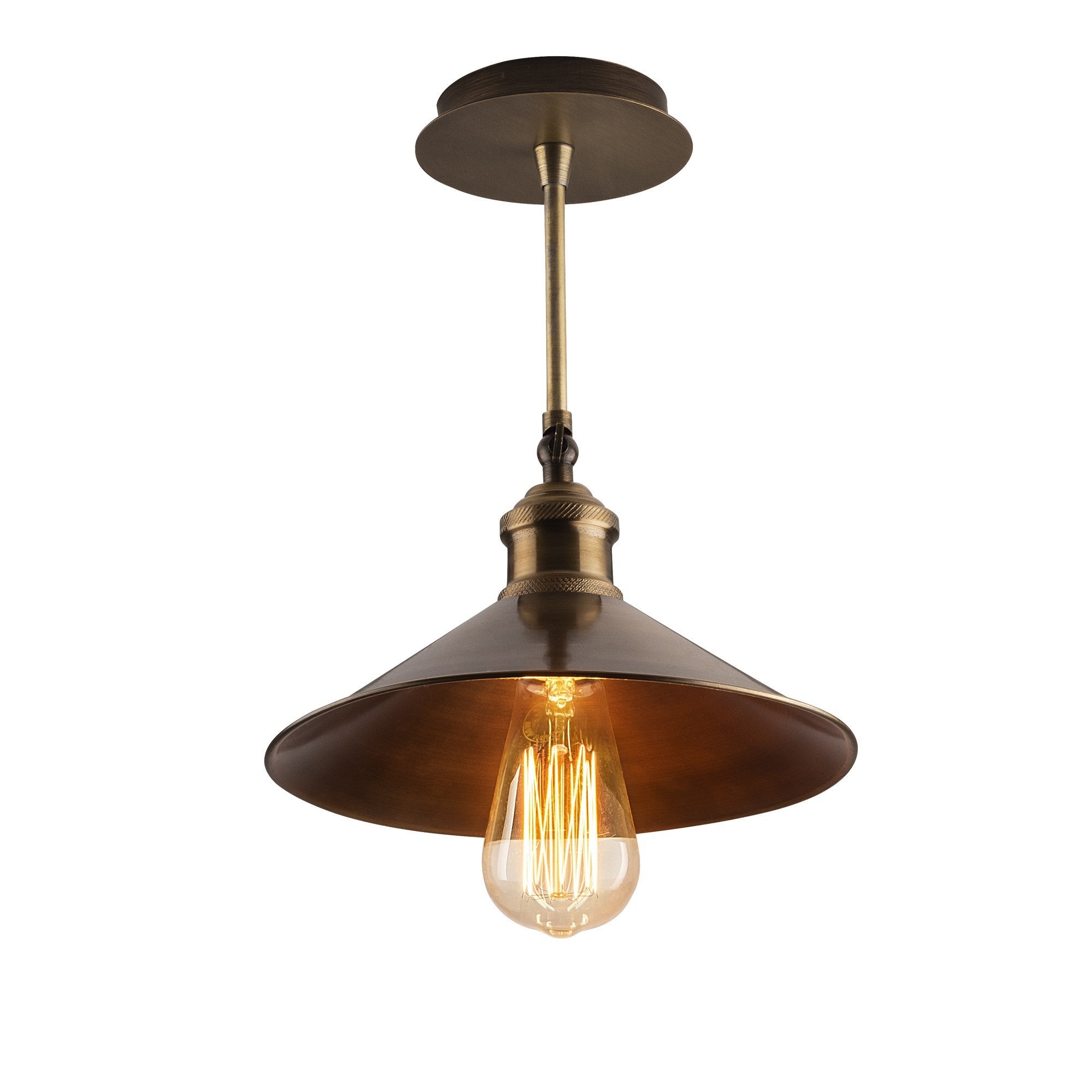 Lustre Vintage Escandinavo, Corpo de Metal, 24 cm de Diâmetro, 31 cm de Altura | Soquete E27, Máx. 40 W | Iluminação Elegante para Espaços Modernos