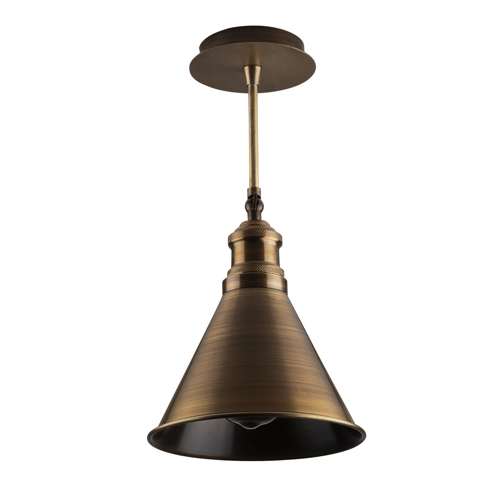 Candeeiro de Teto Vintage Elegante, 20 cm de Diâmetro, 40 cm de Altura | Corpo em Metal, Soquete E27, Design Escandinavo Moderno e Glamouroso | Perfeito para Decoração de Casa