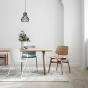 Candeeiro de Teto Industrial Preto, 20 cm de Diâmetro, 115 cm de Altura | Corpo em Metal, Soquete E27, 40 W Máx. | Iluminação Elegante para Espaços Modernos, Classificação IP20