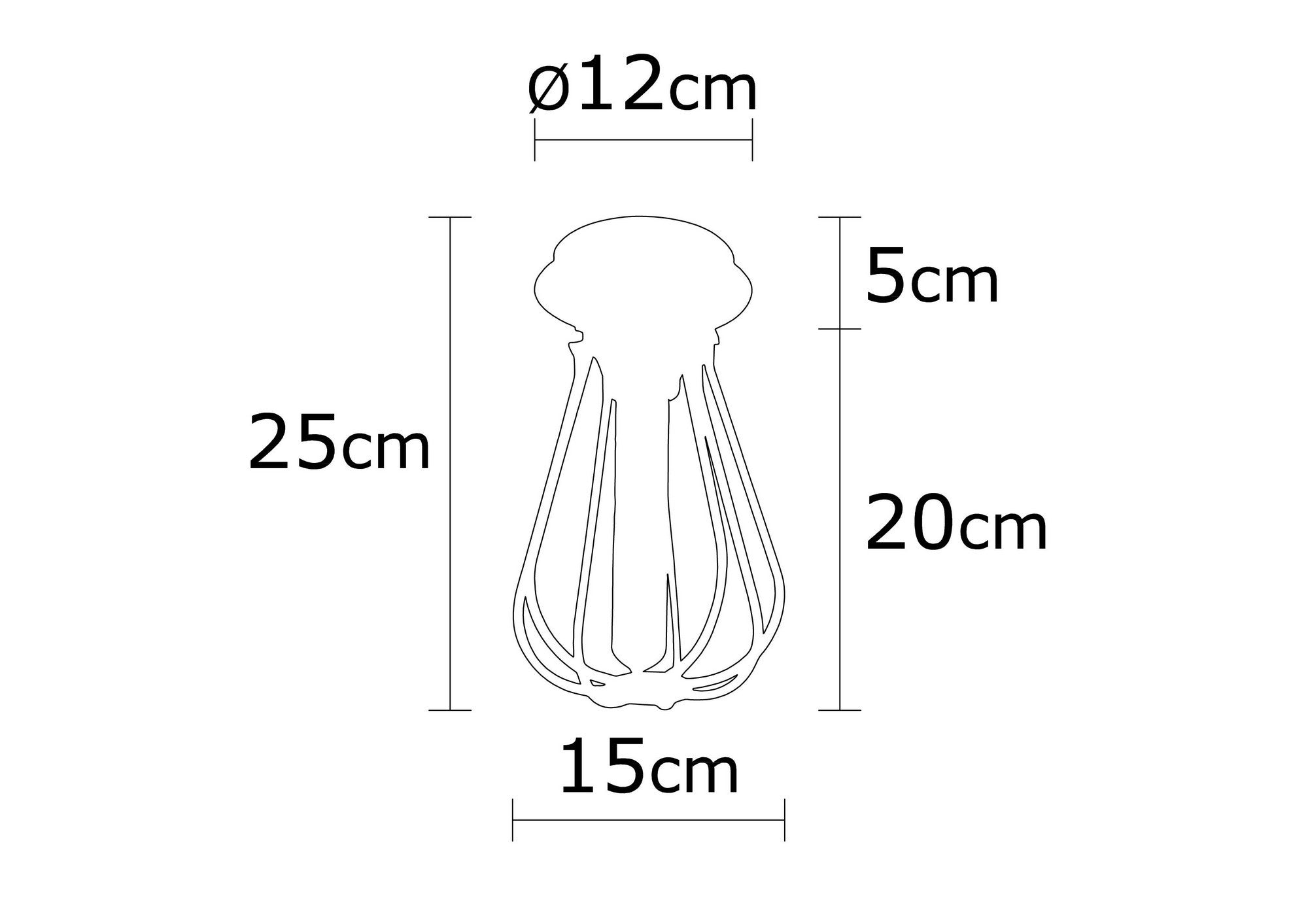 Candeeiro de Teto Preto Moderno, Corpo em Metal, 15 cm de Diâmetro, 25 cm de Altura | Soquete E27, IP20 | Design Industrial e Escandinavo Elegante para Decoração de Casa