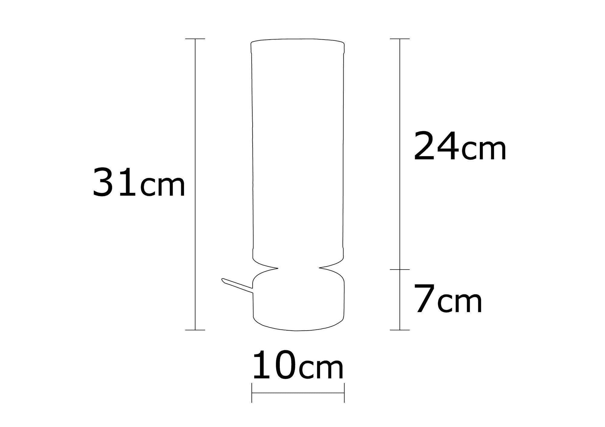 Candeeiro de Mesa Industrial, Corpo em Metal Preto com Base em Madeira, 31 cm de Altura, Soquete E27, 40 W Máx., 10 cm de Diâmetro | Iluminação Elegante e Funcional para Casa e Escritório