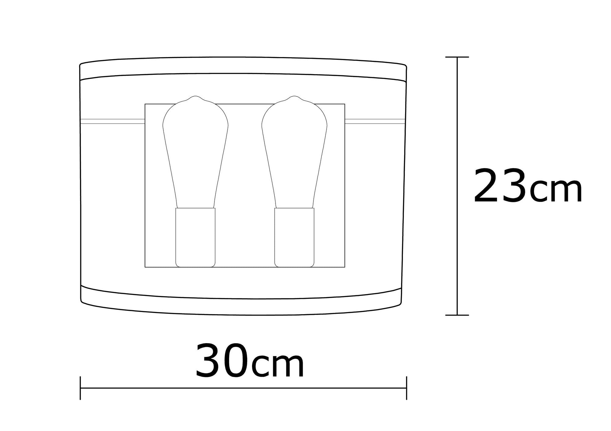 Candeeiro de Parede industrial, corpo de metal preto, 30 cm de diâmetro x 23 cm de altura | Soquete E27, máx. 40 W | Iluminação elegante e funcional para espaços modernos