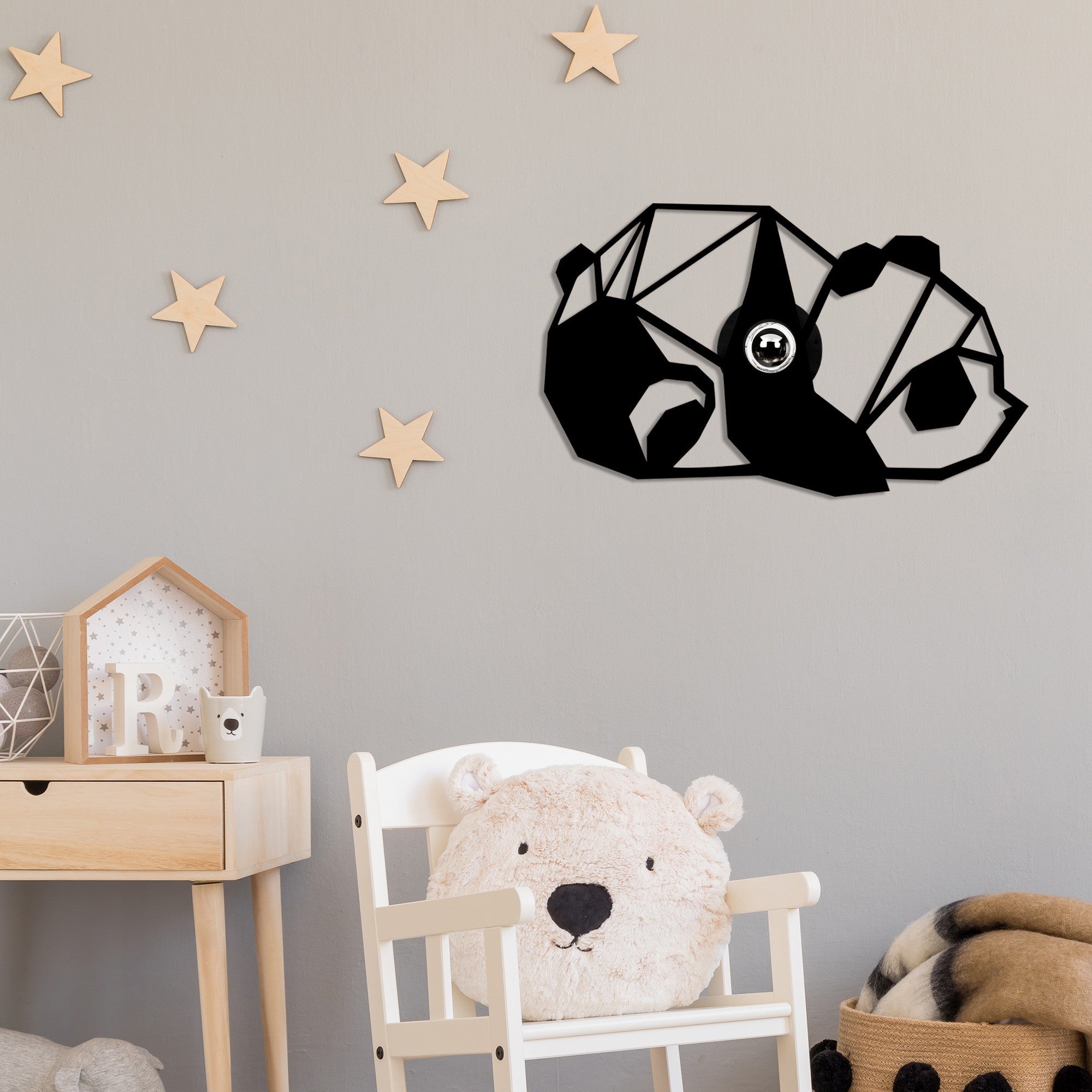 Candeeiro de Parede-W-027-Preto