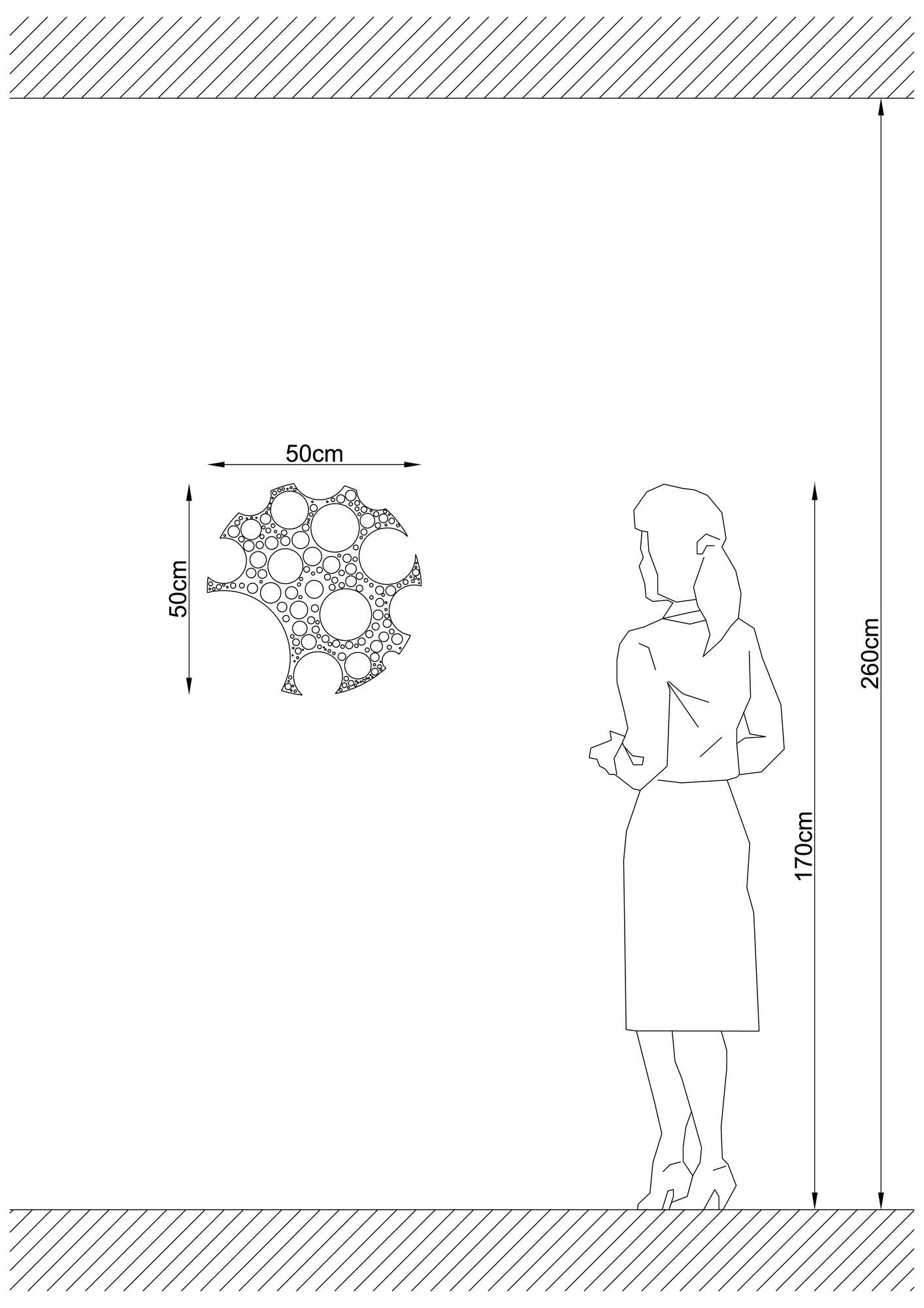 Candeeiro de Parede-W-028-Preto