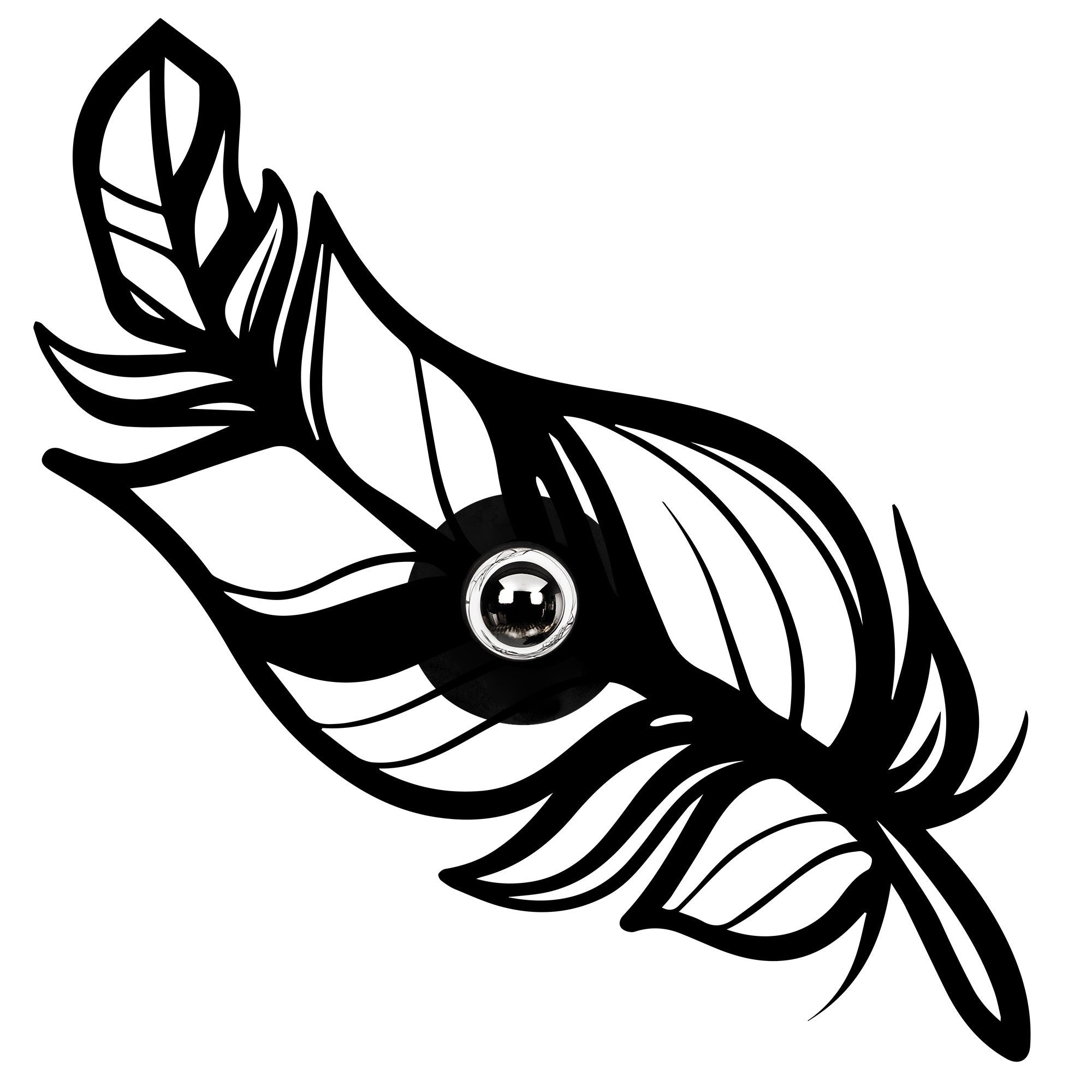 Candeeiro de Parede-W-030-Preto