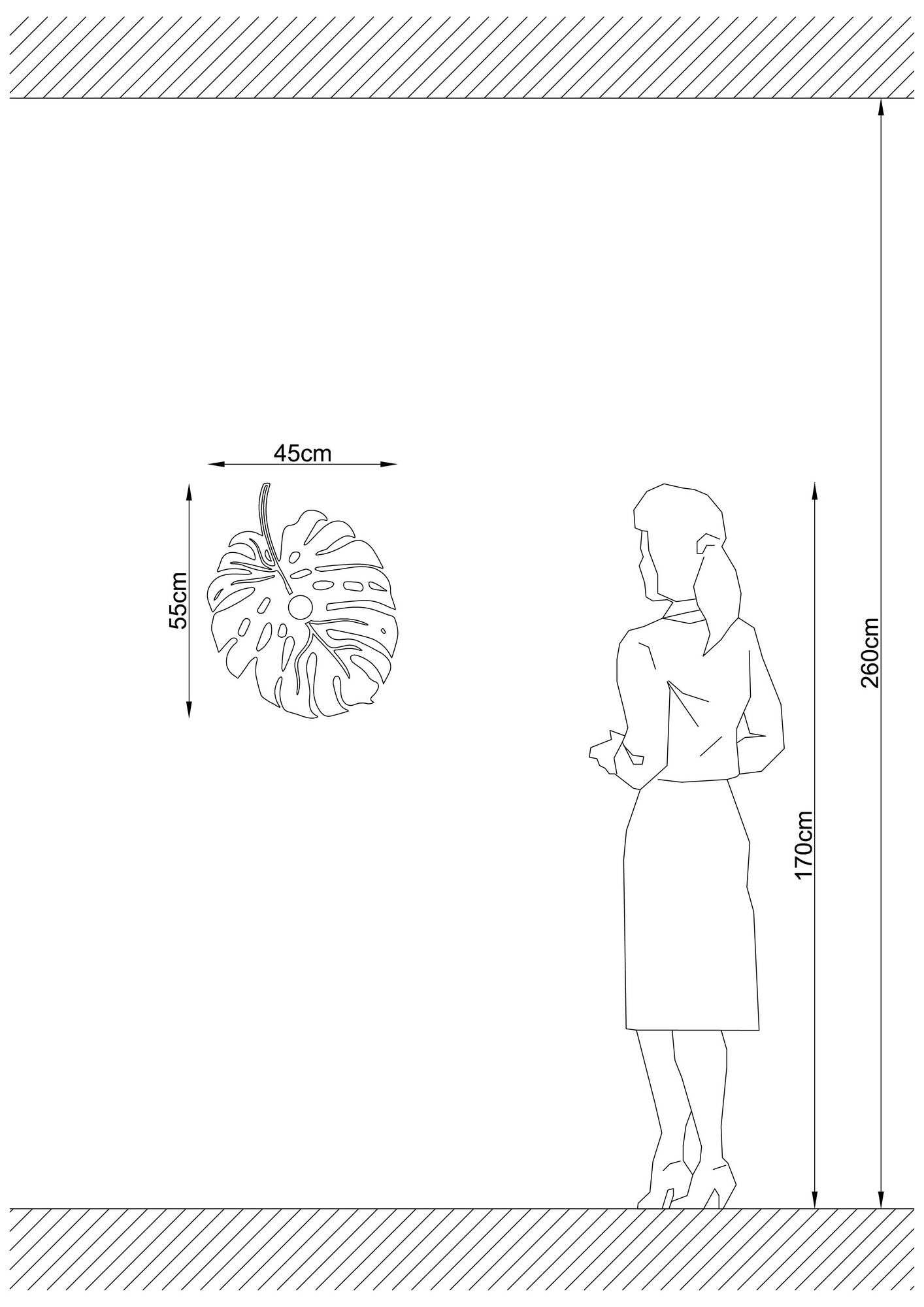 Candeeiro de Parede-W-035-Preto
