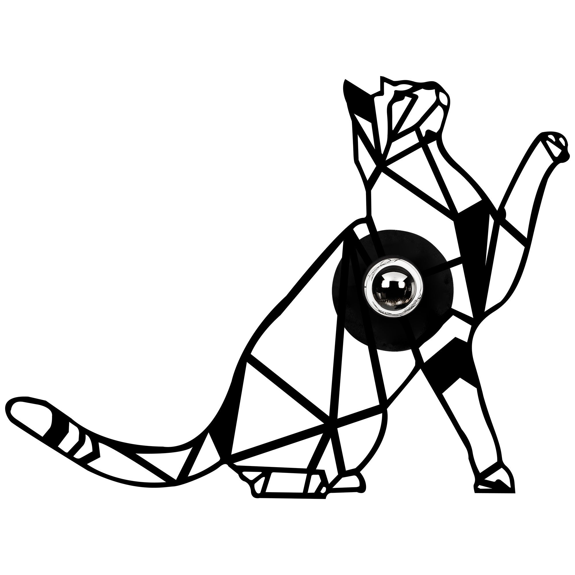 Candeeiro de Parede-W-037-Preto