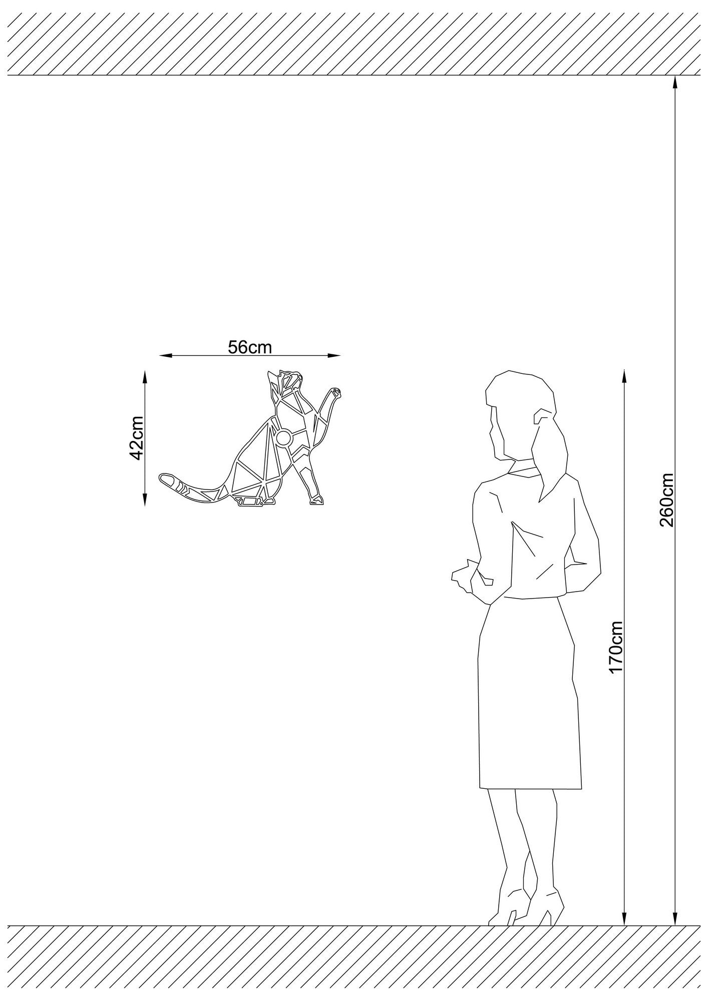Candeeiro de Parede-W-037-Preto