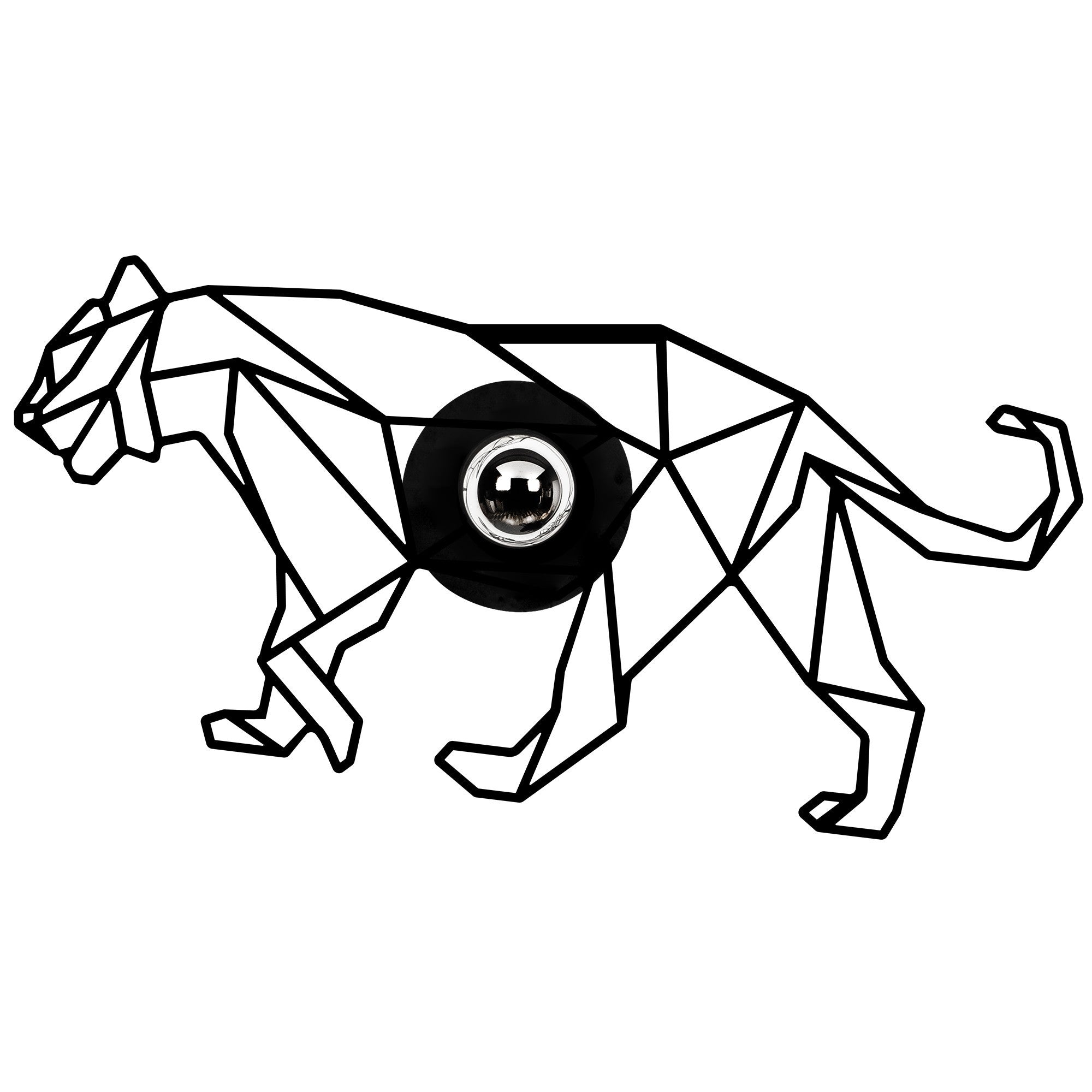 Candeeiro de Parede-W-044-Preto