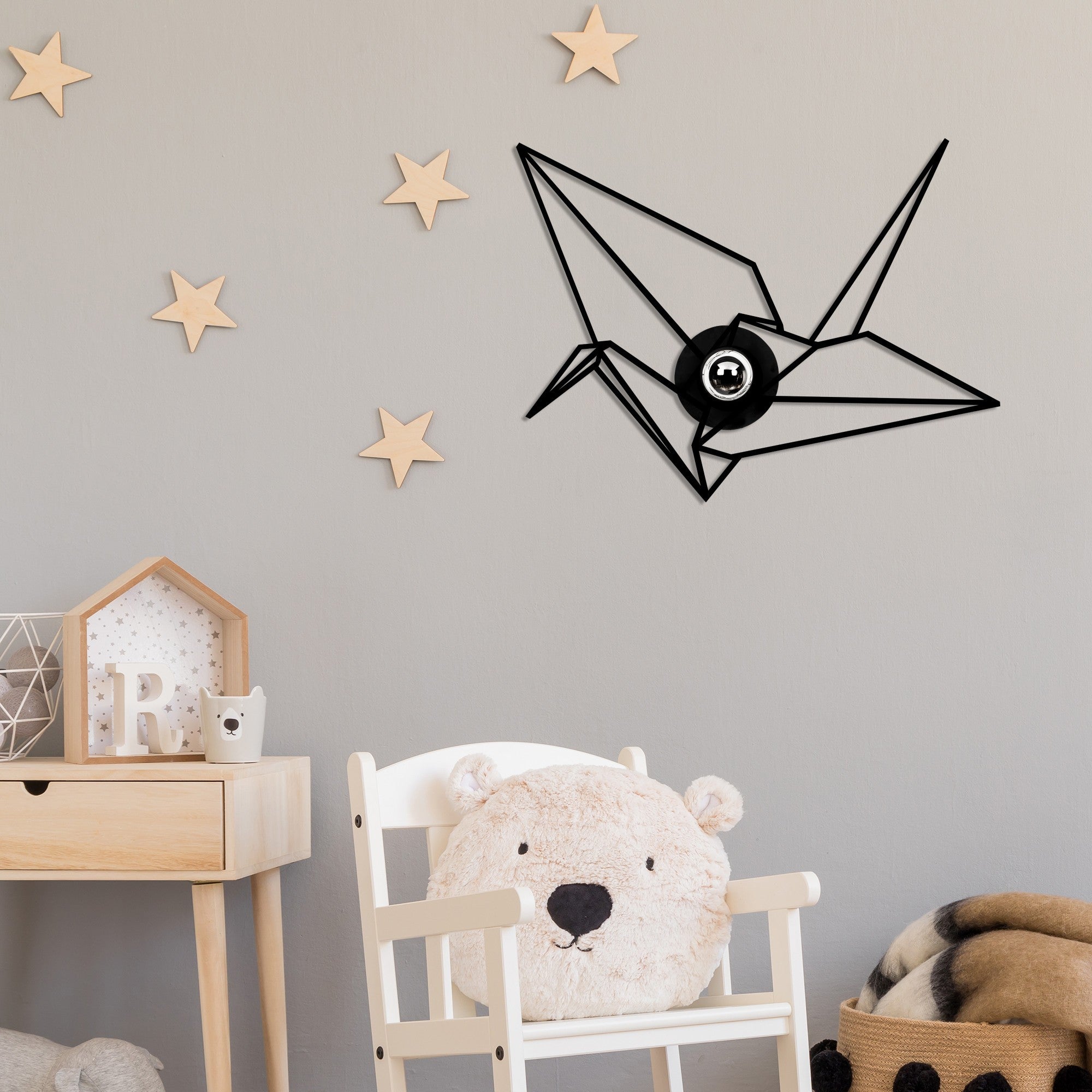 Candeeiro de Parede-W-048-Preto