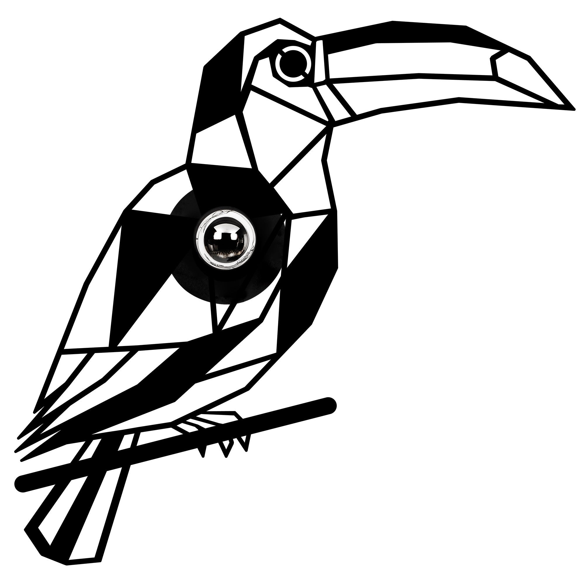 Candeeiro de Parede-W-057-Preto