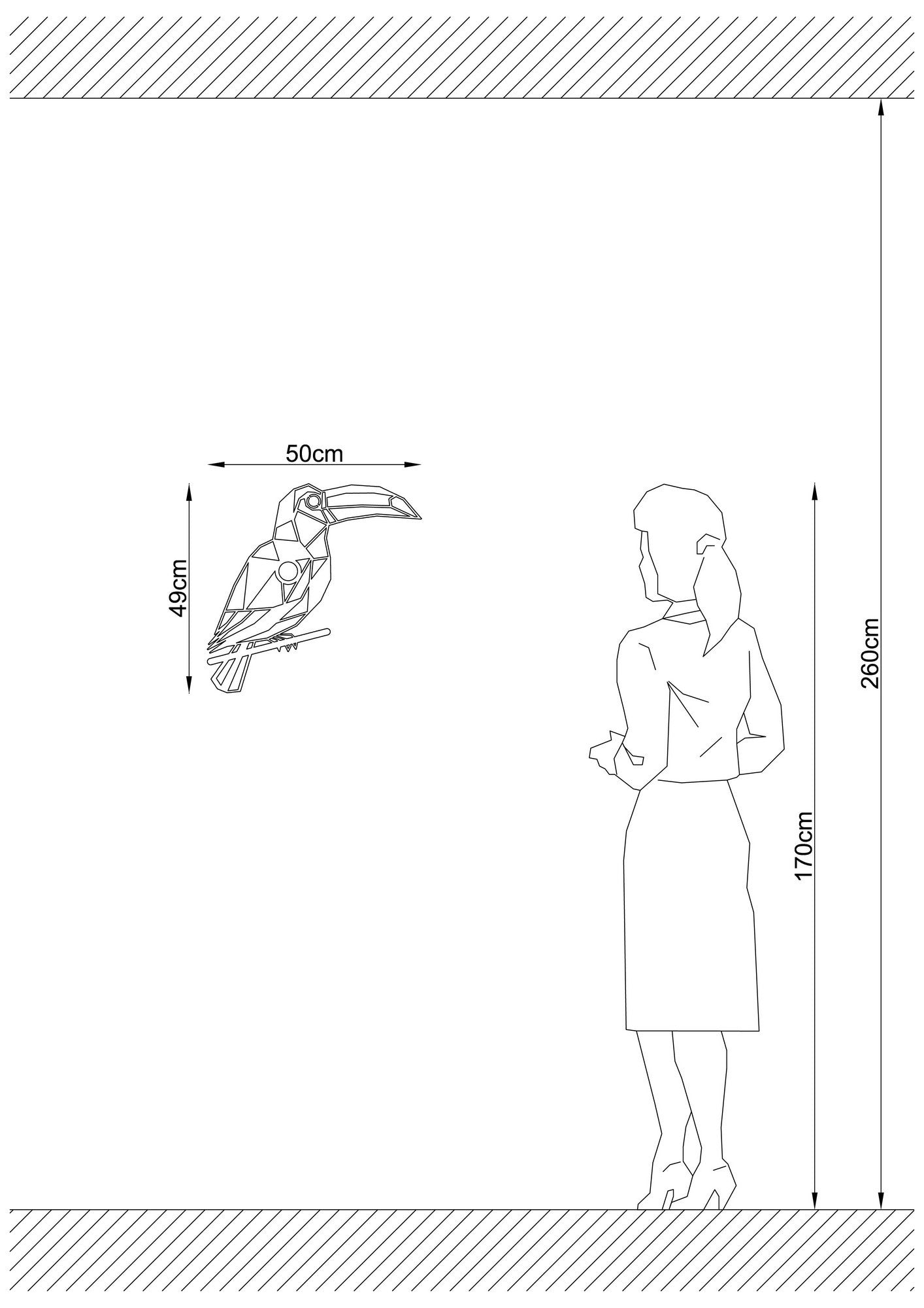Candeeiro de Parede-W-057-Preto