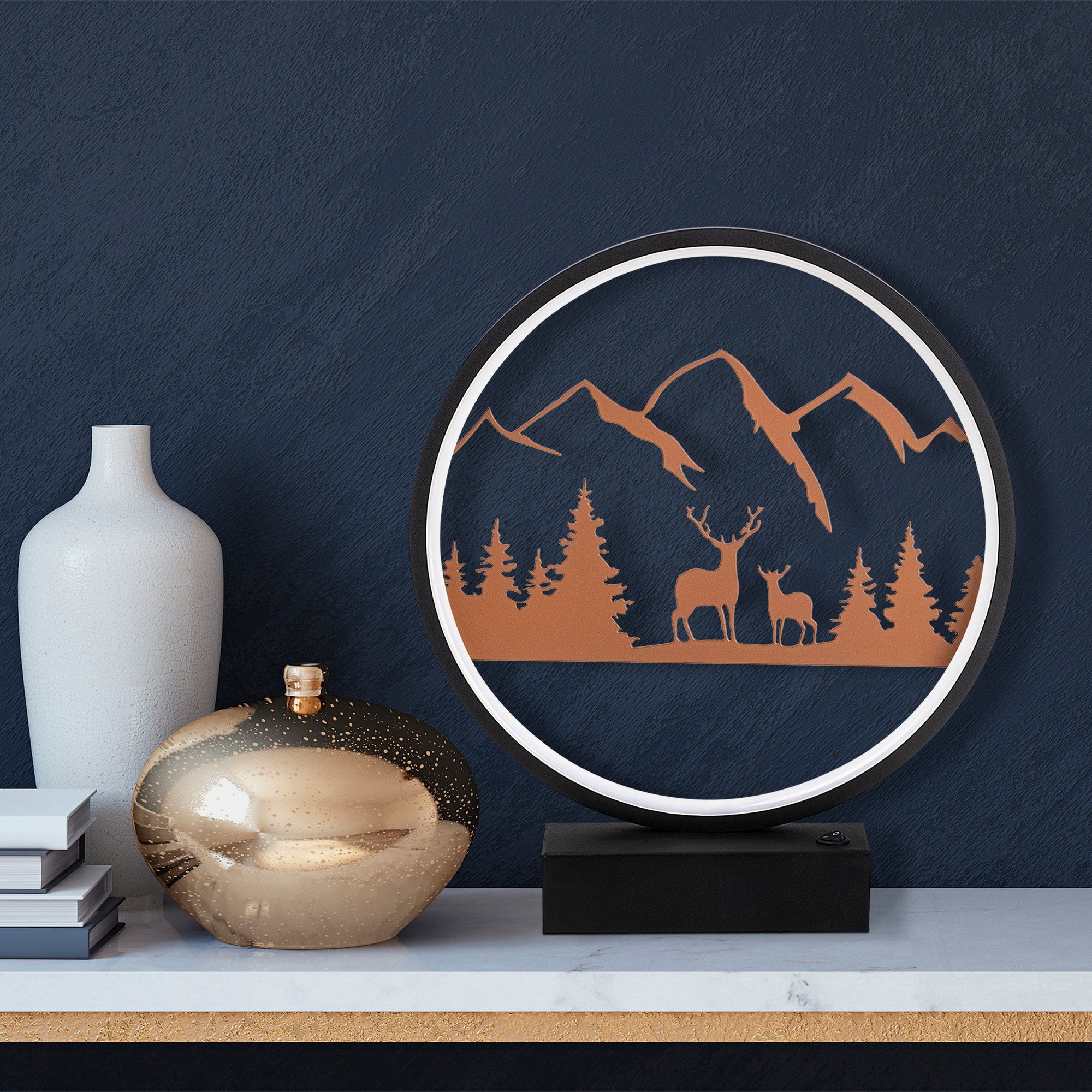 Candeeiro de mesa-XMAS1-Preto
Cobre