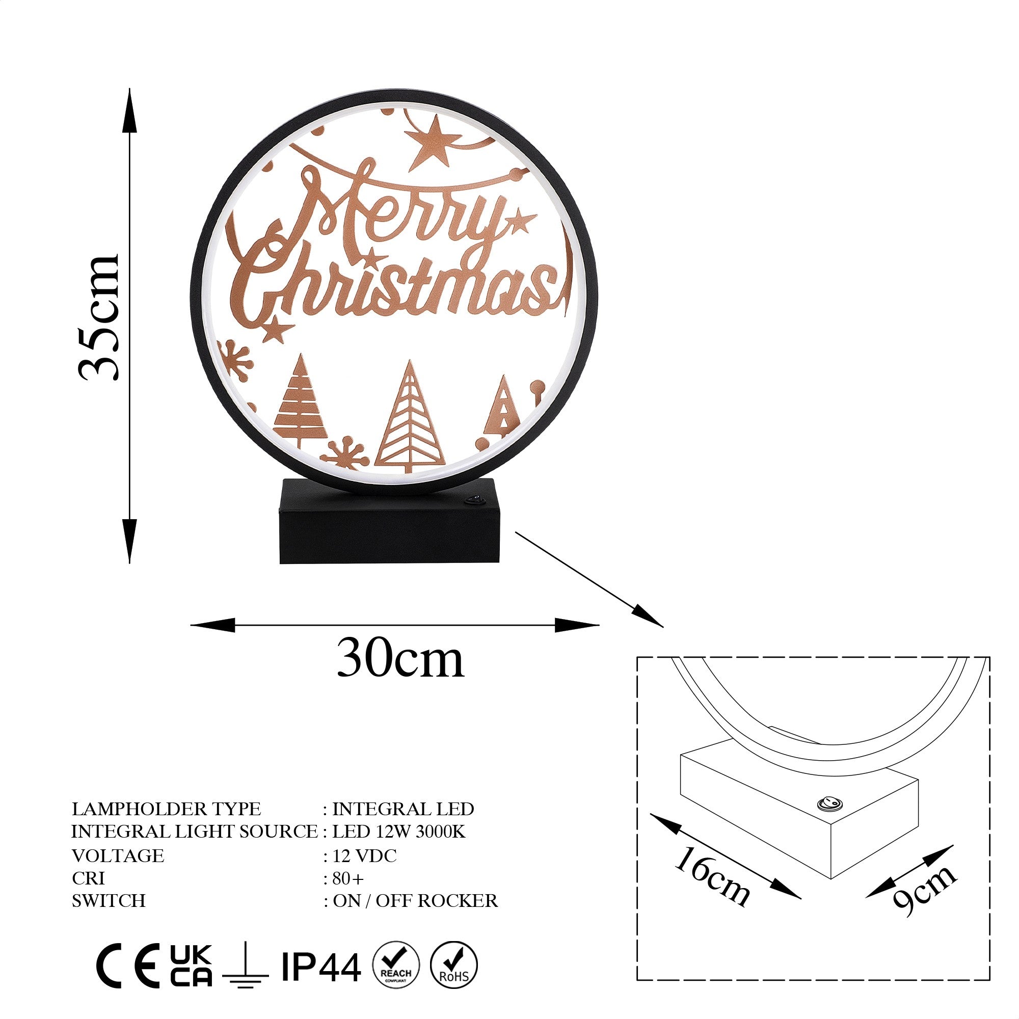 Candeeiro de mesa-XMAS4-Preto
Cobre